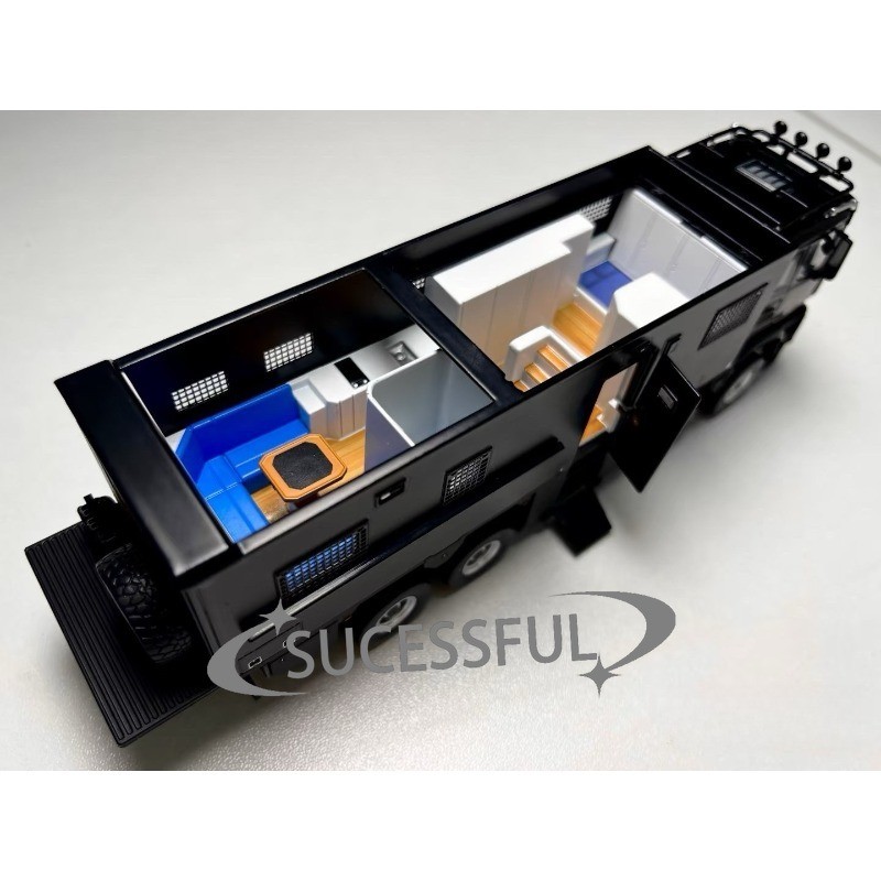 GCD 1/64 Mercedes Arocs 8×8 Ultimate Adventure Truck GT Show Limited Black