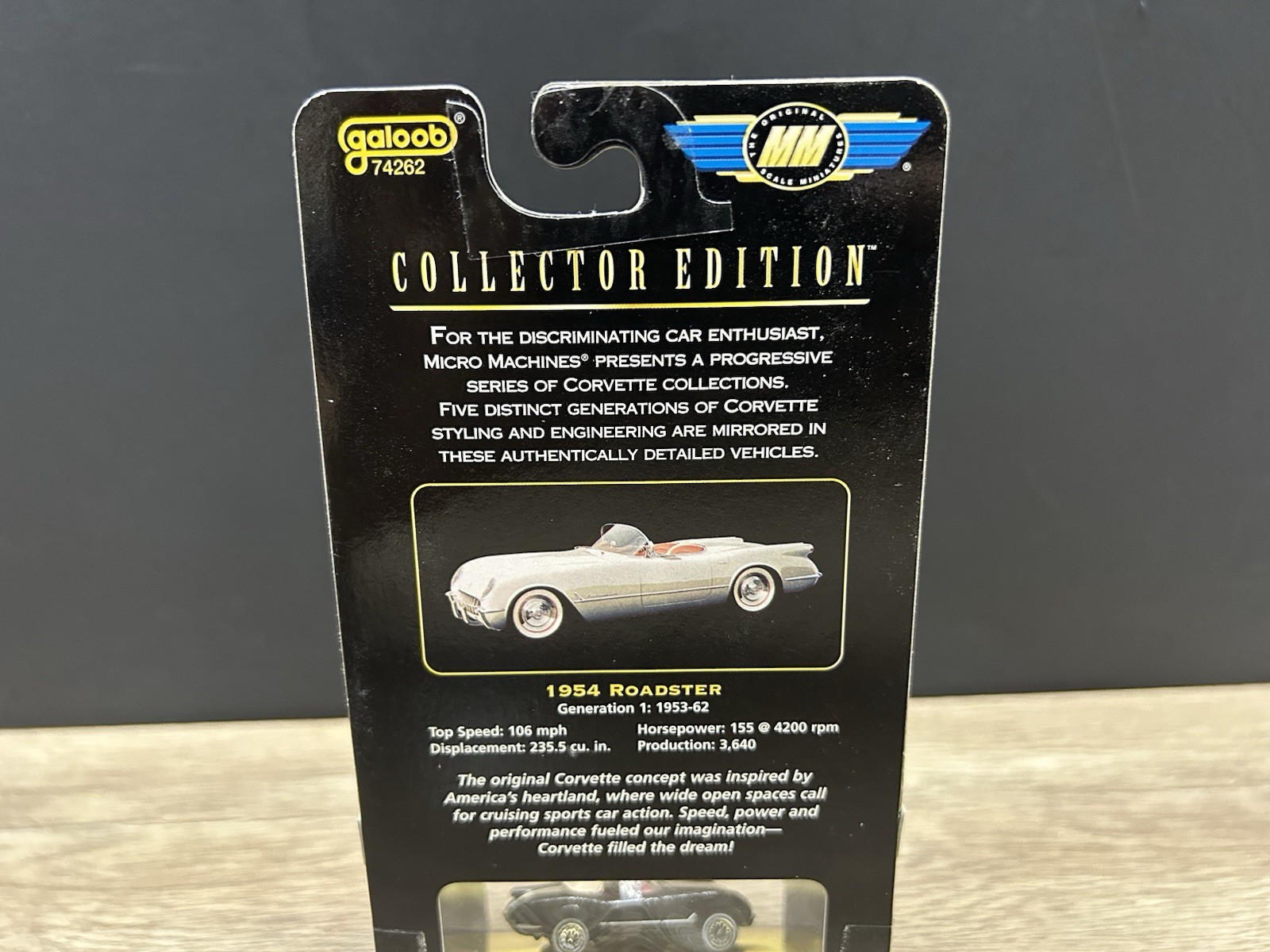Micro Machines 1954 Roadster Corvette Series 1 Removable Top Lot Diecast