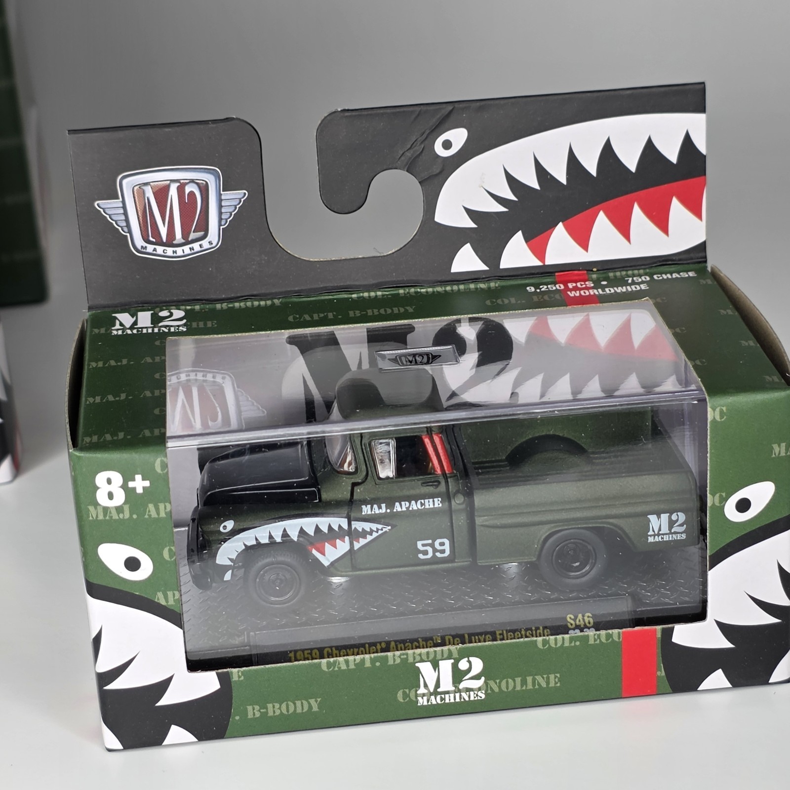 M2 Machines Military Tiger Shark Set of 6 IN FACTORY SLEEVE Very RARE 1/64 New