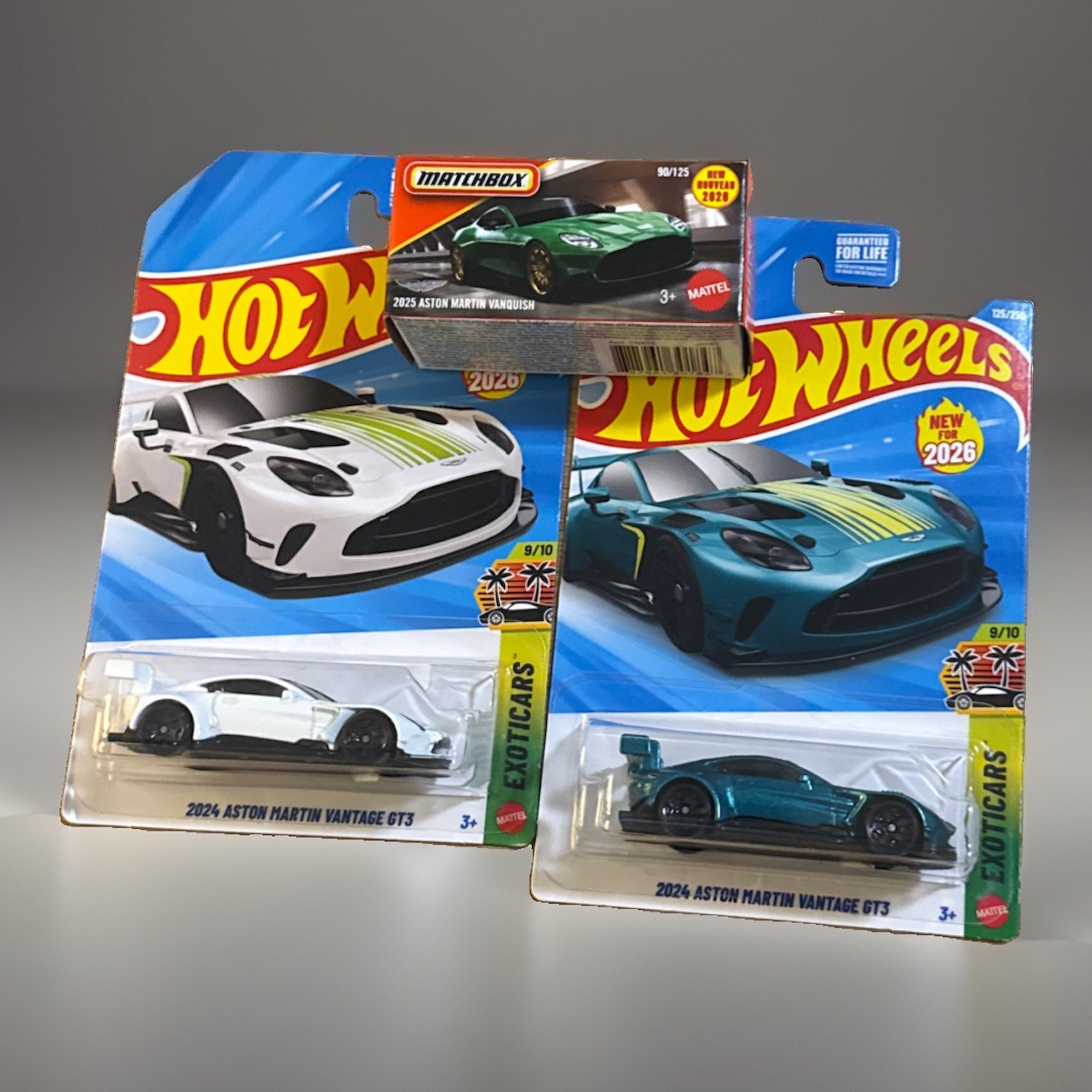 2026 Hot Wheels EXOTICS 2024 Aston Martin Vantage X2 + 2026 Power Grab VANQUISH