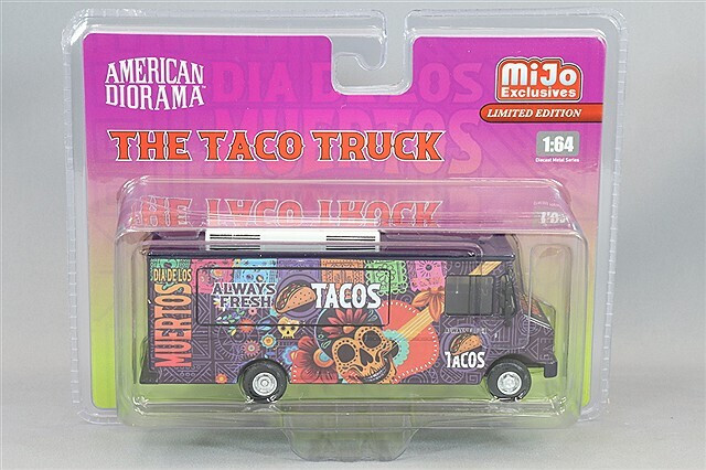 American Diorama 1/64 TACO FOOD TRUCK Die Cast Vehicle -TACOS-