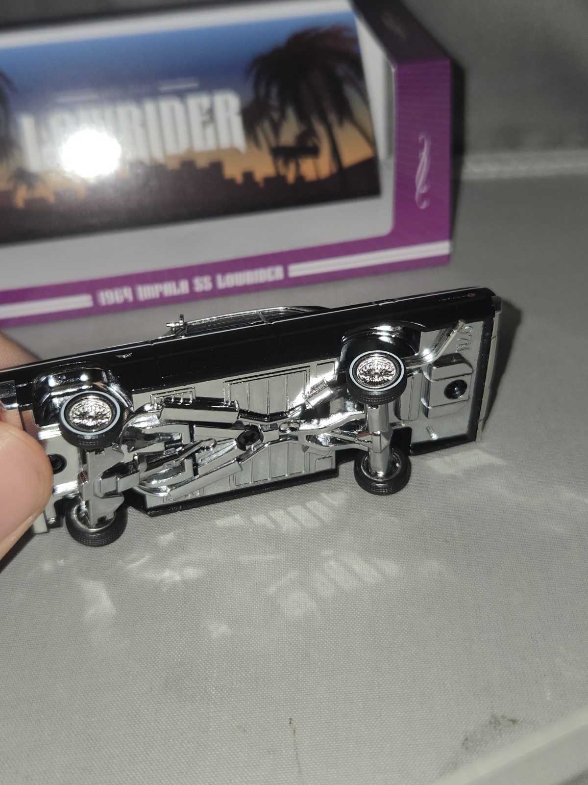 Lowrider 1:64 1964 Chevrolet Impala SS Lowrider Series Black Hydraulic
