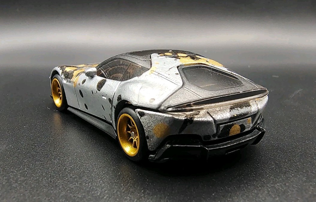 *Custom Hot Wheels* Ferrari 12Cilindri “Artsy Silverian” By NoScalpCustoms