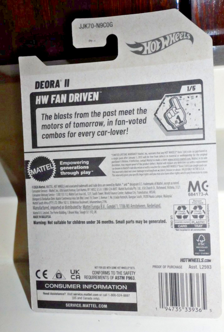 HOT WHEELS 2026 #18 DEORA II