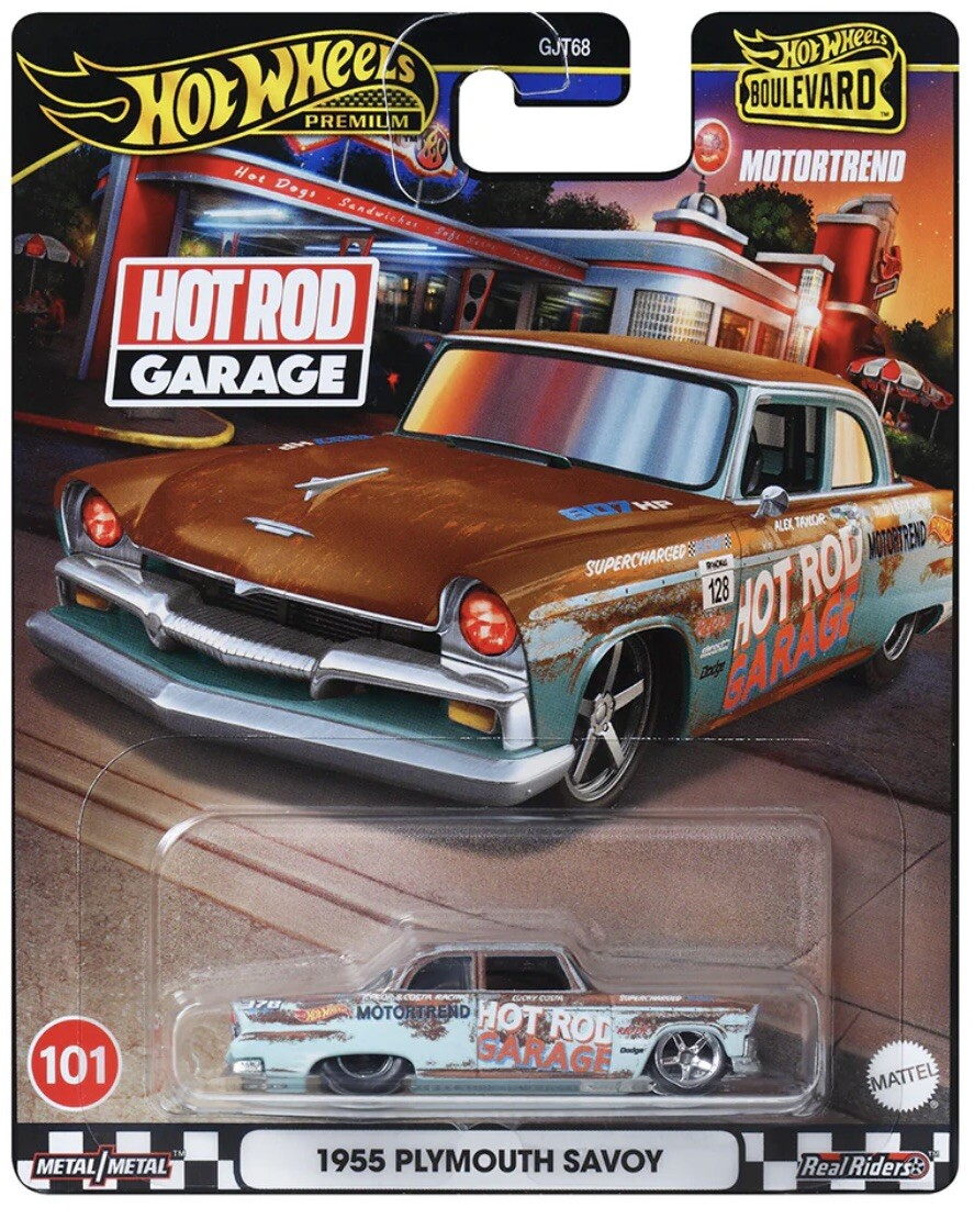 HOT WHEELS 1955 PLYMOUTH SAVOY MOTORTREND BOULEVARD PREMIUM 2024