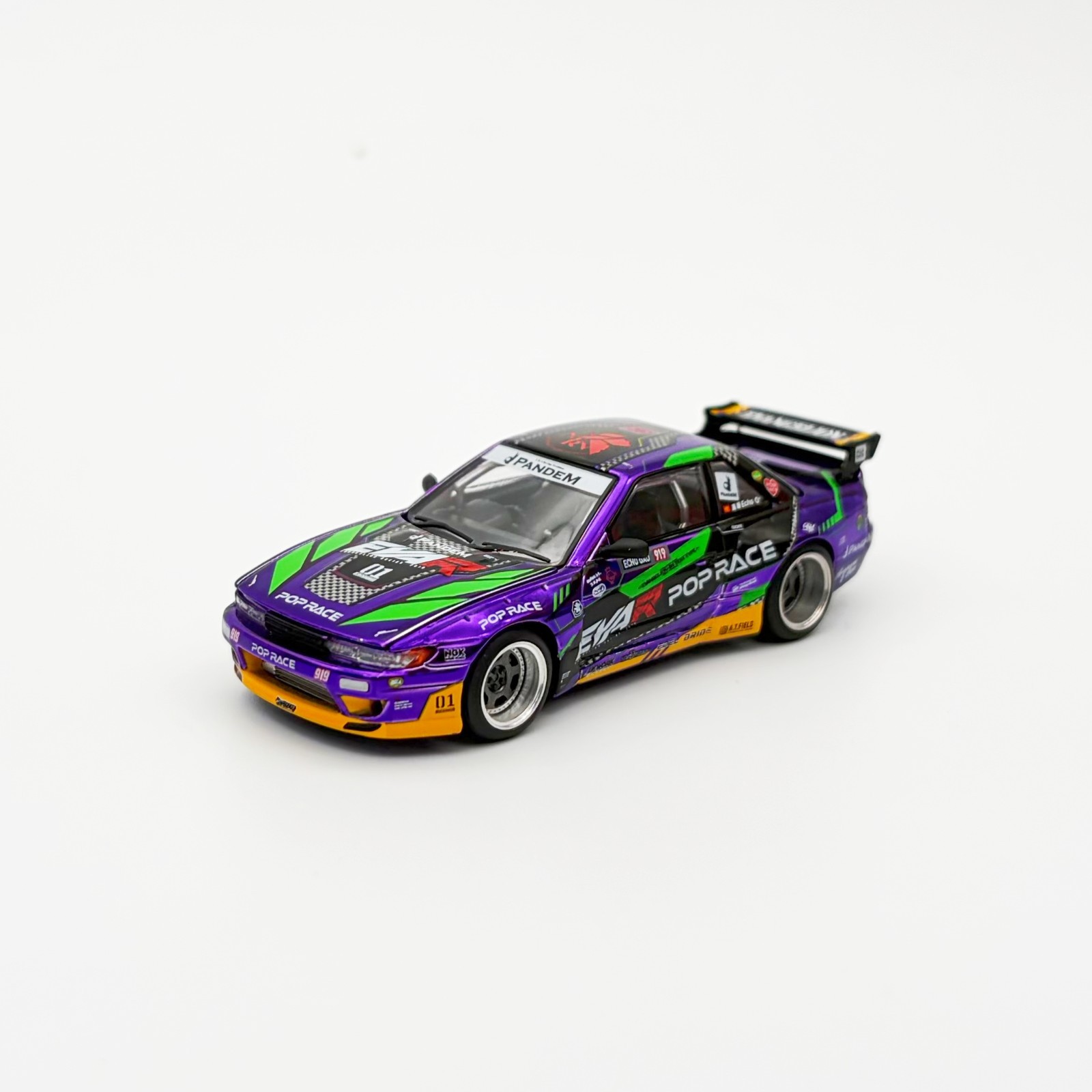 Pop Race 1:64 EVA RT Test Type-01 Pandem S13 Nissan Silvia #432