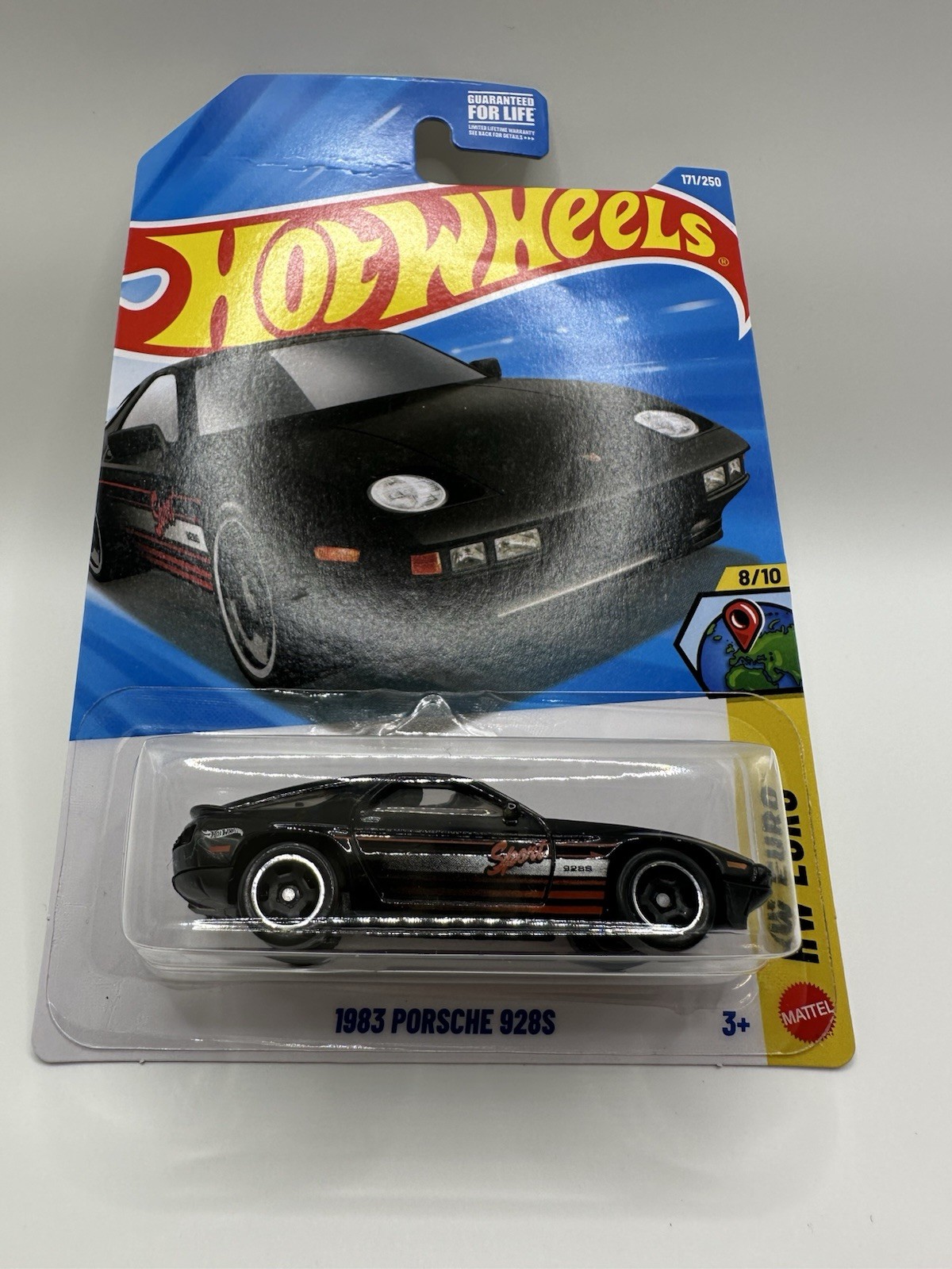 Hot Wheels 1983 Porsche 928S Black HW Euro 8/10 171/250 Diecast Car New 2026
