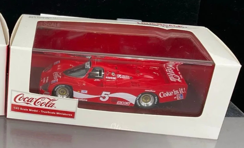 TSM Model TSM09432 Porsche 962 Long Tail 1985 #5 Bob Akin Coca Cola 1:43 Diecast