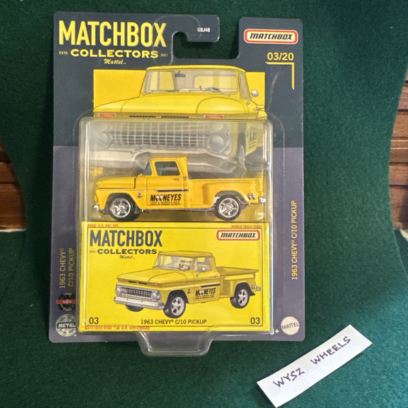 2021 Matchbox Collectors Series 1963 Chevy C-10 Pickup