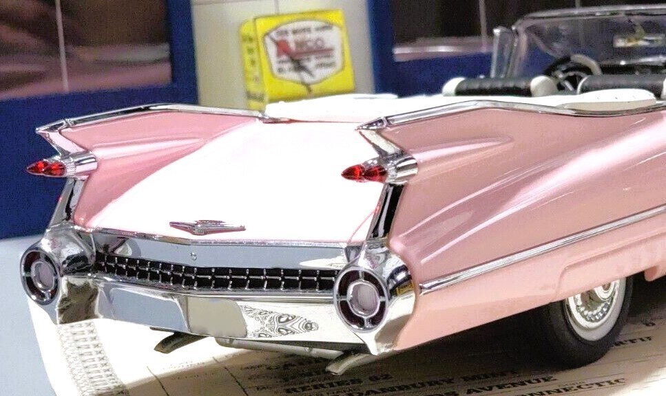 Cadillac Car Eldorado Vintage1967Custom Classic1:24Model1959Race 18Carousel Pink