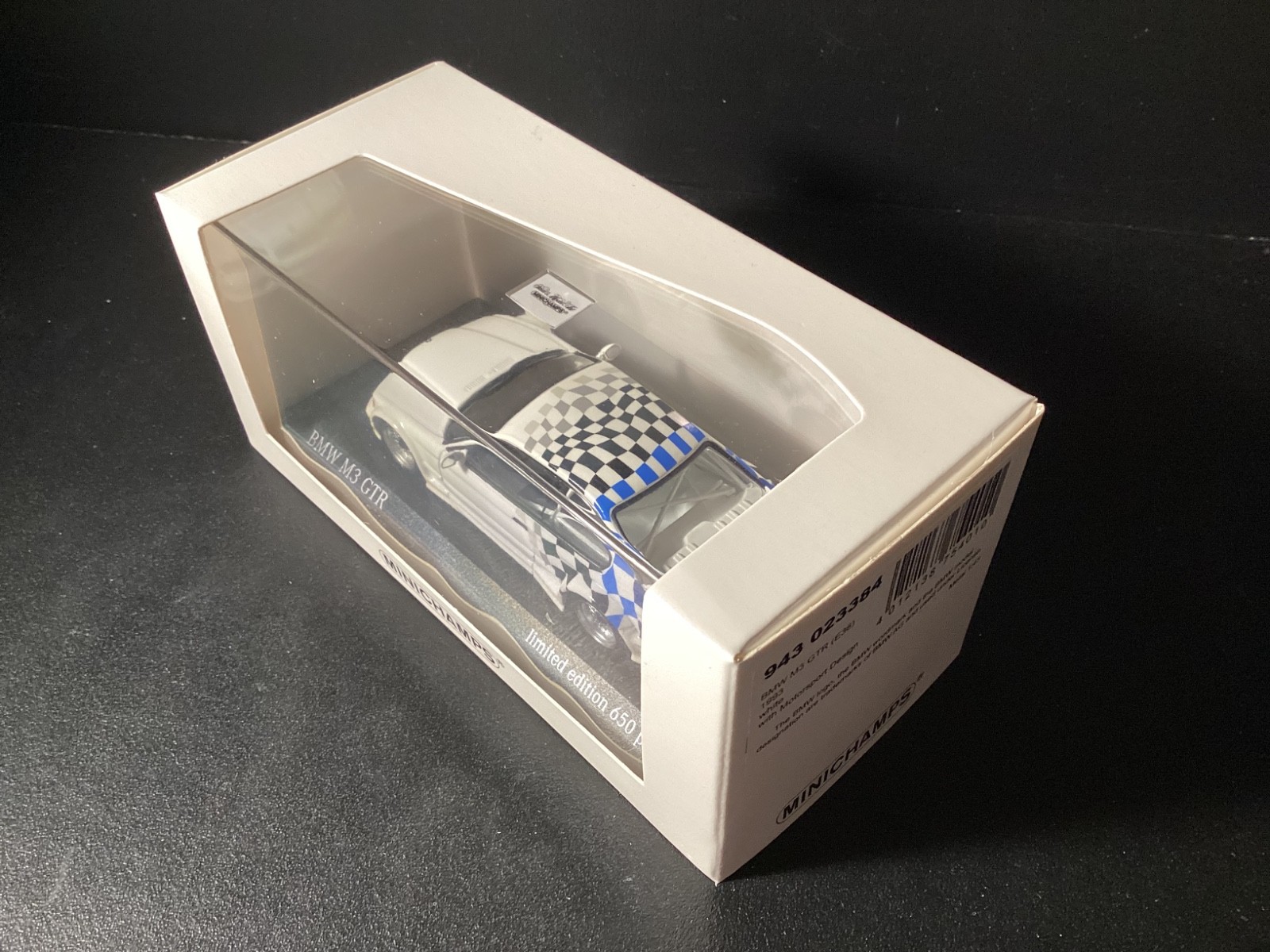BMW M3 GTR E36 Motorsport 1993 Minichamps Rare Limited in scale 1/43