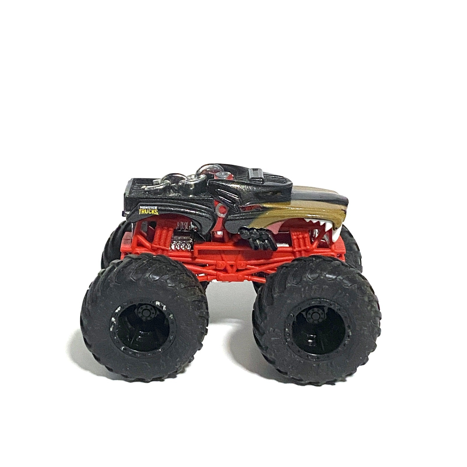 Hot Wheels Hotweiler Loose Monster Jam Truck Car Black Tan Teeth Size 1:64 Toy