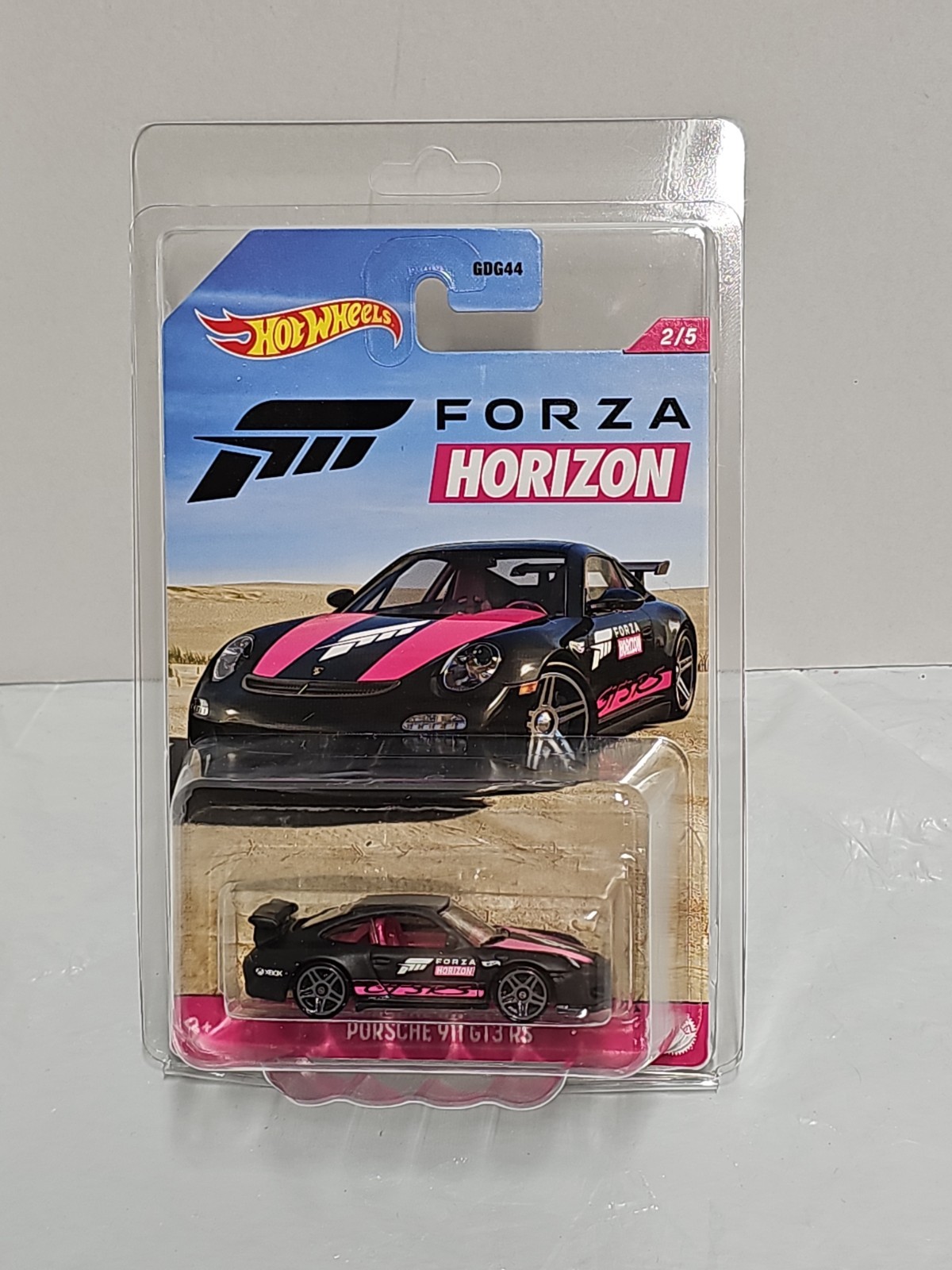Hot Wheels 2021 Forza Horizon Porsche 911 GT3 RS 2/5 Black and Pink