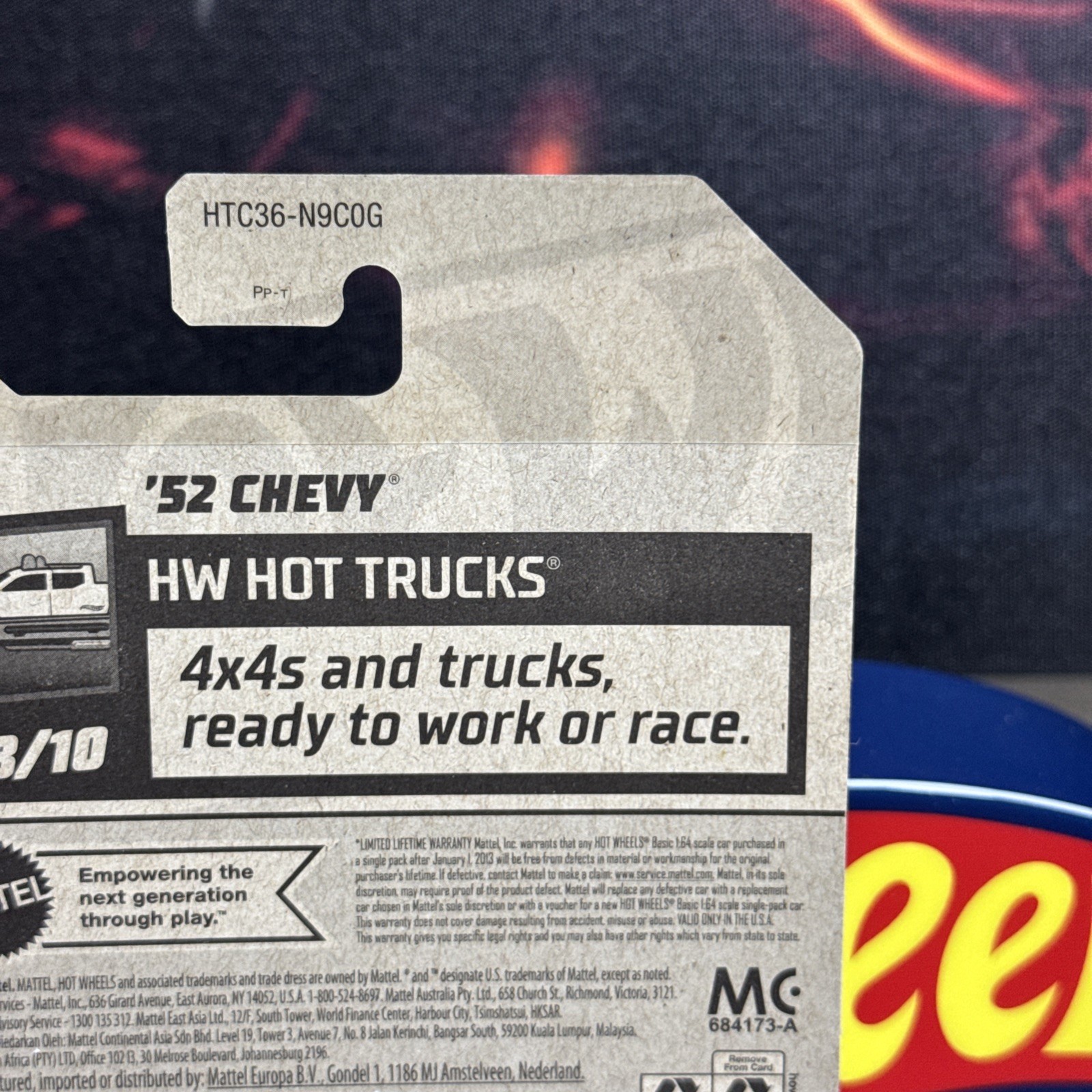 Hot Wheels HW Hot Trucks White 1952 Chevy 5 Window Pickup 8/10