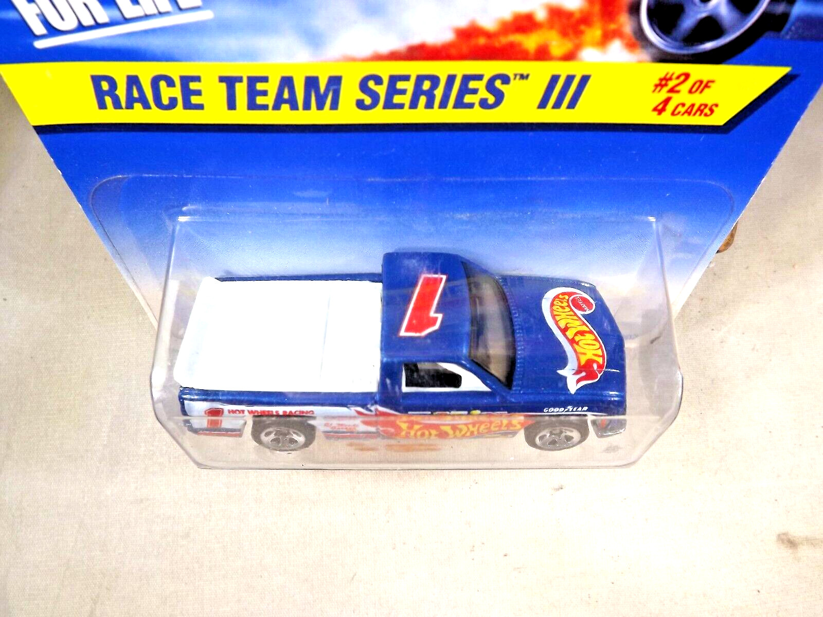 1997 Hot Wheels #534 Race Team Series lll 2/4 CHEVY 1500 Blue w/Chrome 5 Spokes
