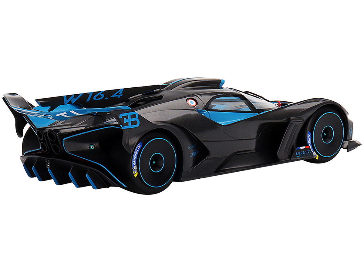 Bugatti Bolide Presentation Version Blue and Black 1/18 Model Car TS0434