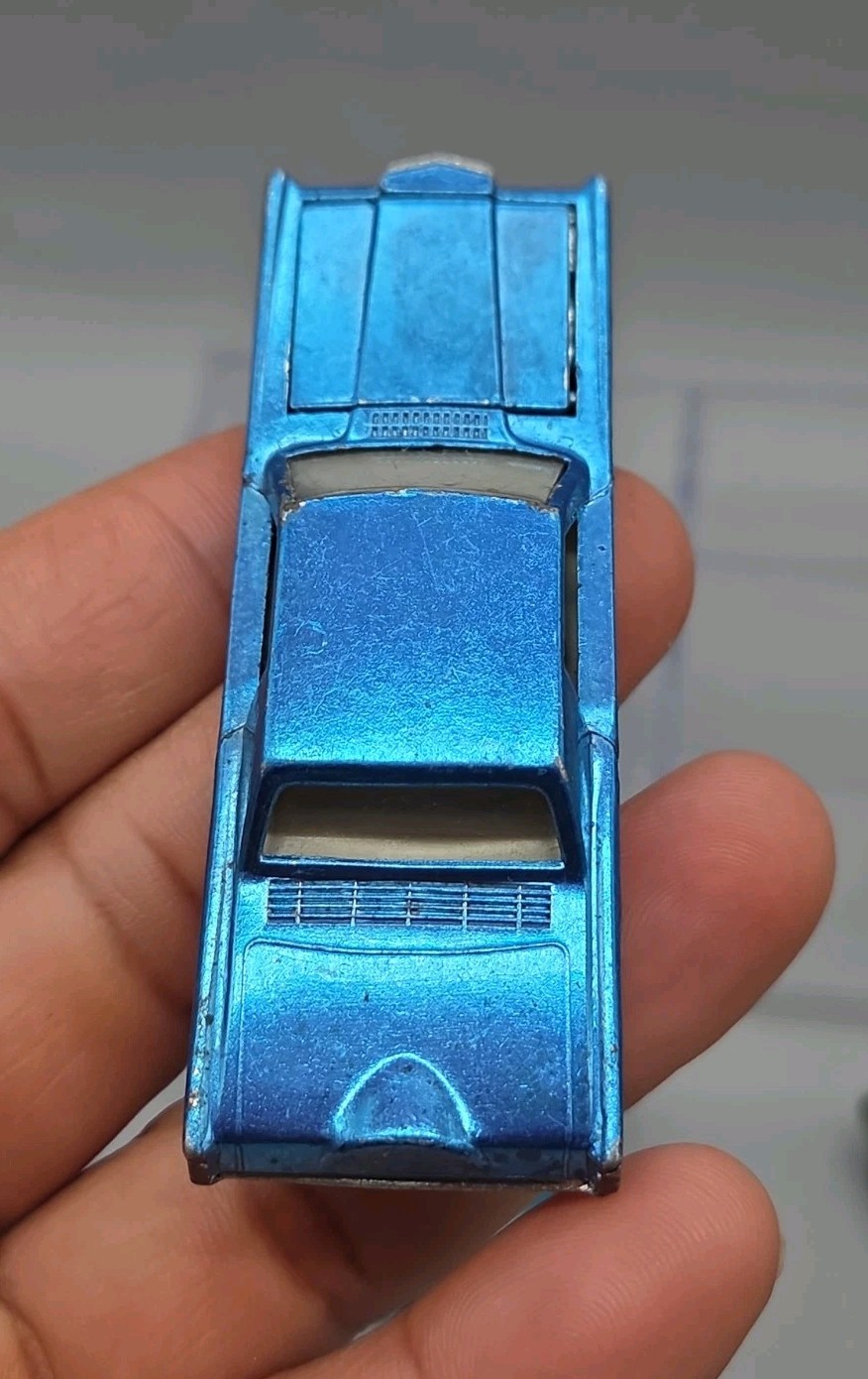VTG Hot Wheels Redline 1968 Custom Continental Mark lll Blue USA