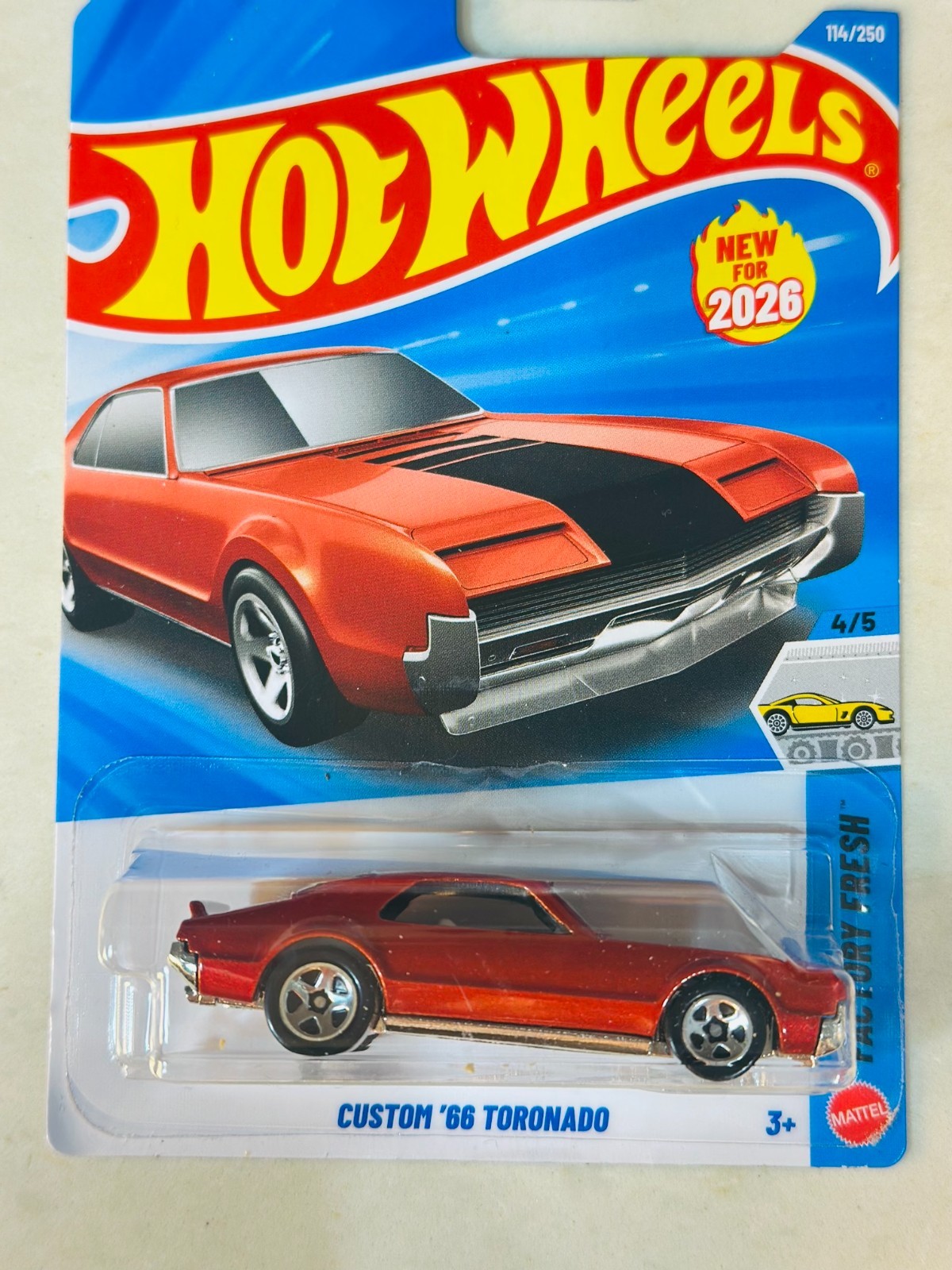 Custom 66 Toronado #114 Factory Fresh 4/5 2026 Hot Wheels Mix E NEW