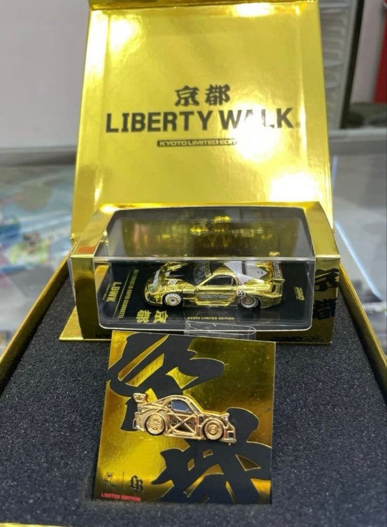 Liberty Walk Kyoto Limited INNO64 Leen Customs Gold Box Set w/ Pin LBWK Rare