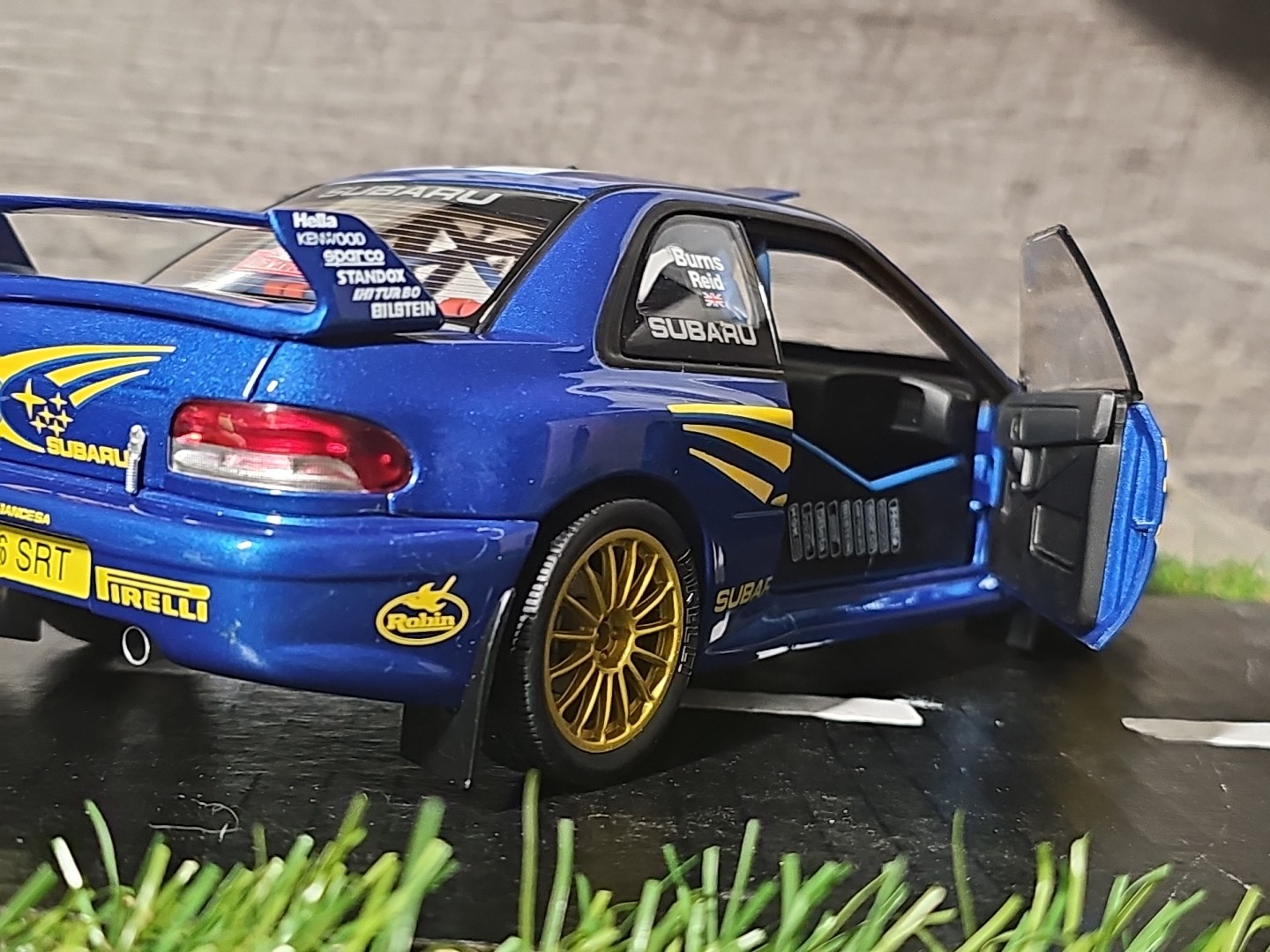 Autoart 89992 – Subaru Impreza WRC Monte Carlo Rally Burns Reid 1:18 Diecast Car