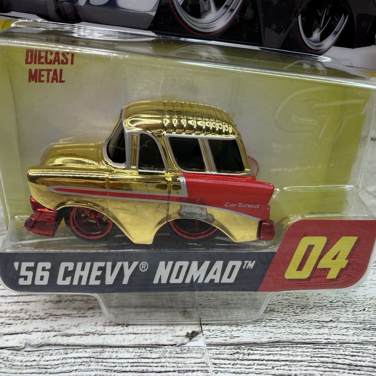 Car Tuned Series 2 ‘56 Nomad Double Dripped Red Bottom Chase Paint Error READ**