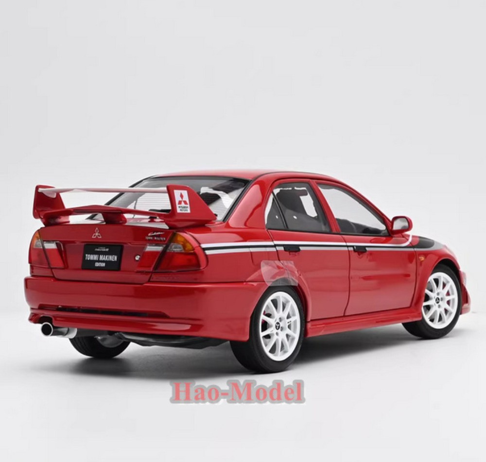 MotorHelix 1/18 Mitsubishi Lancer EVO 6.5 Alloy Diecast Model Car White/Red Gift