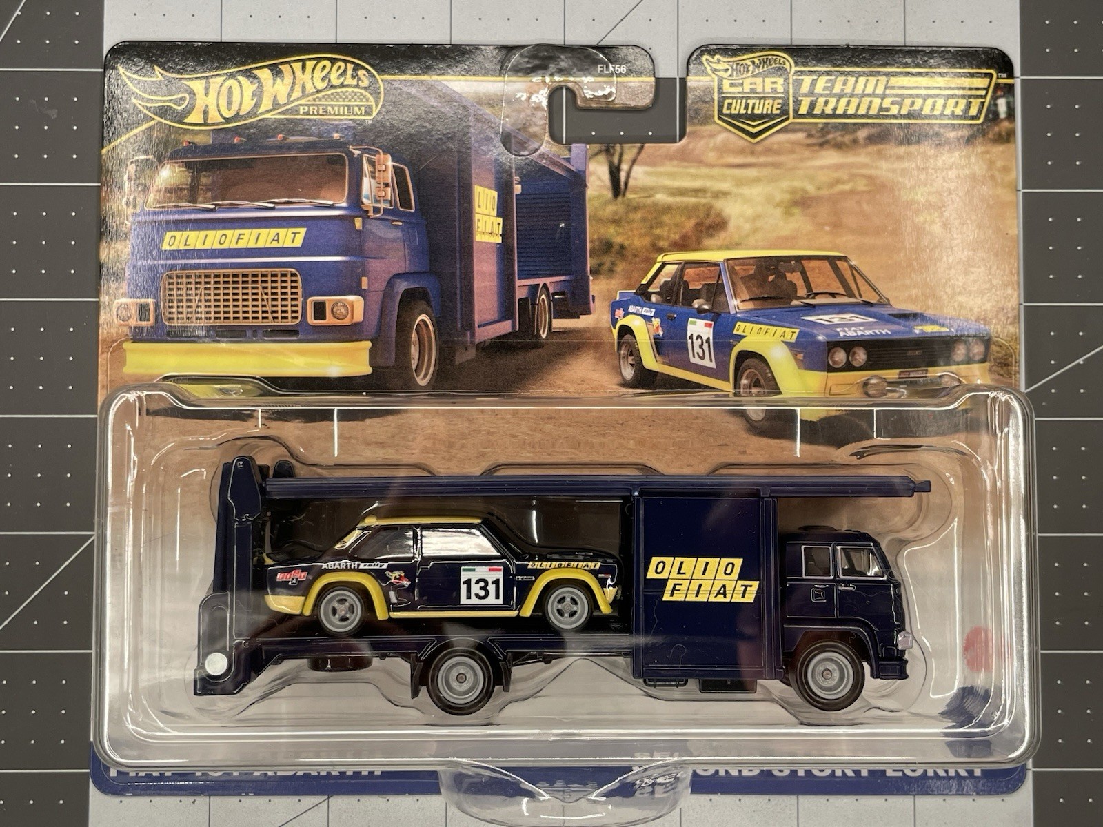 Hot Wheels Team Transport #62 Fiat 131 Abarth and Second Story Lorry
