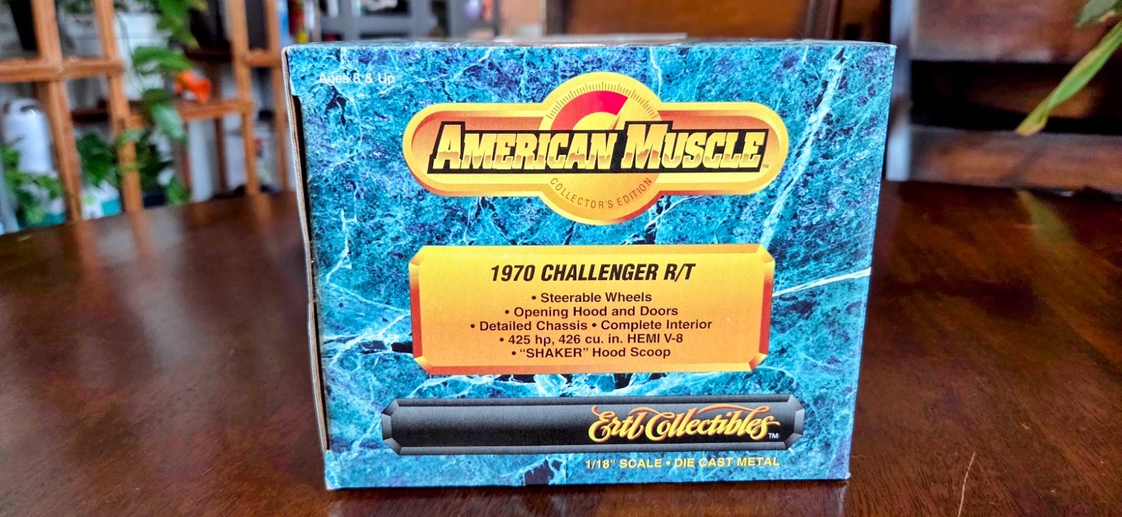 Vintage 1/18 Ertl 1970 Dodge Challenger R/T 426 HEMI Plum Crazy American Muscle