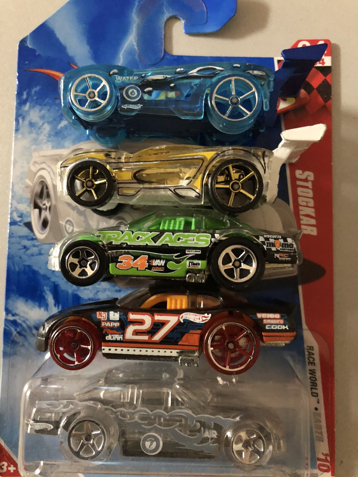 hot wheels stockar rare clear chrome Blue X-raycers variations lot combine ship