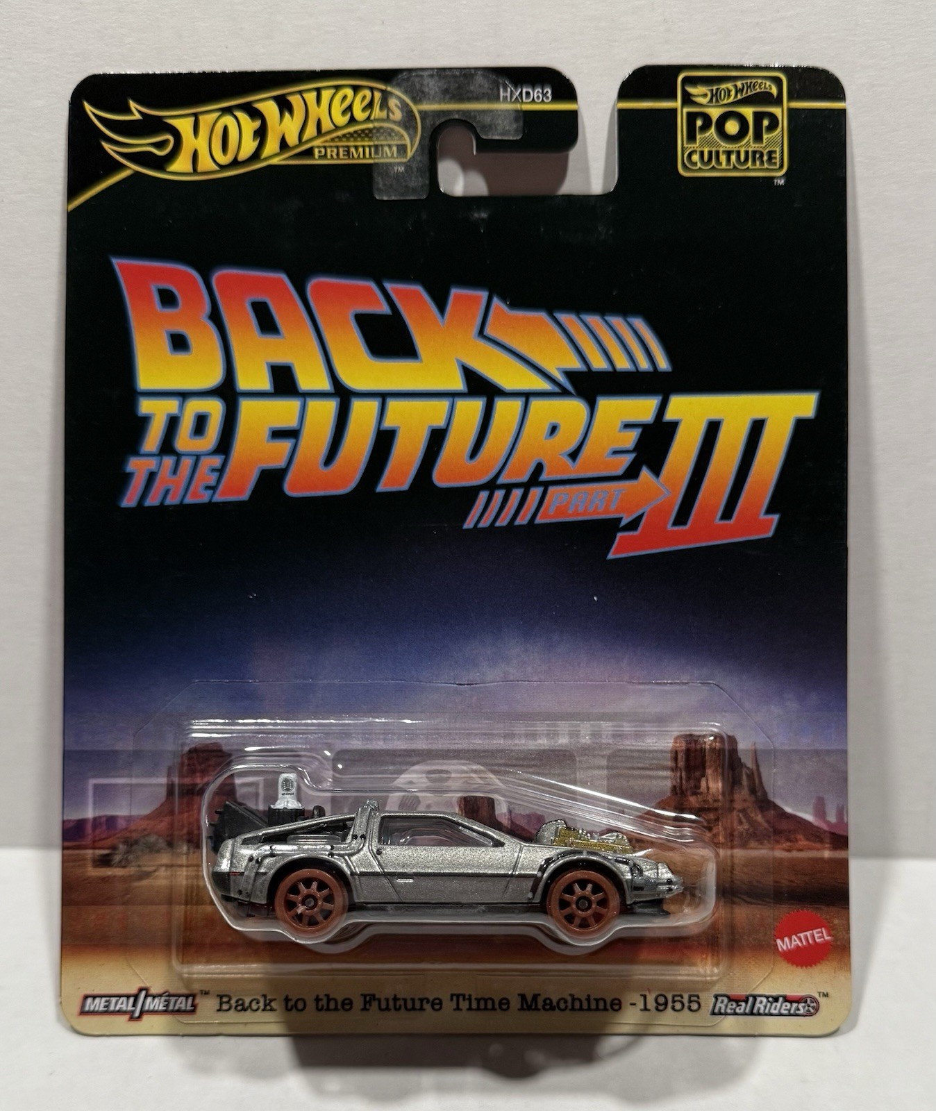 Hot Wheels Pop Culture ~ Back to the Future III ~ Time Machine 1955 ~ NEW