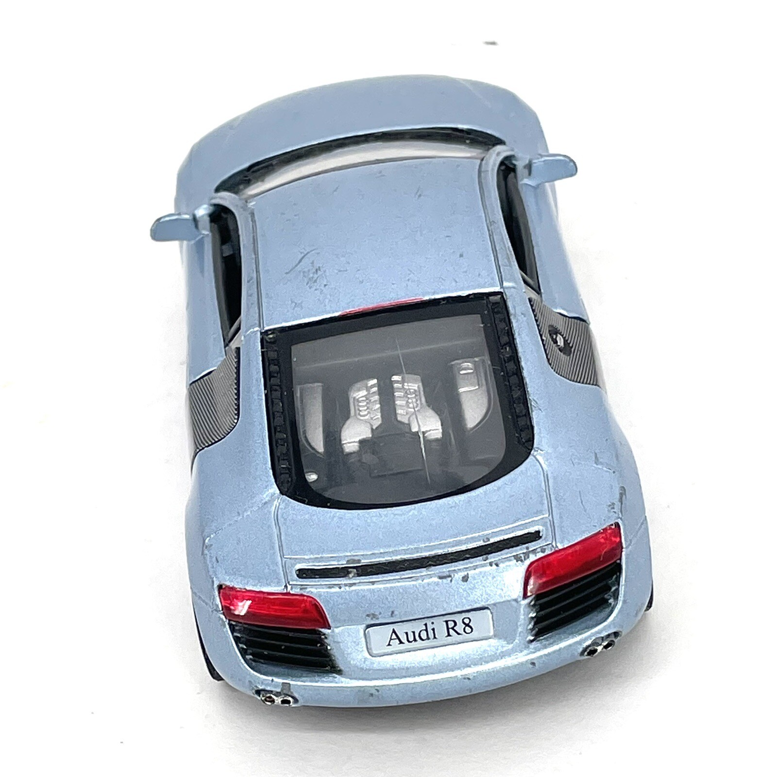 Kinsmart Diecast Cars Audi R8 1/36 Scale 2009 KT5315 Light Blue Pull Back Car
