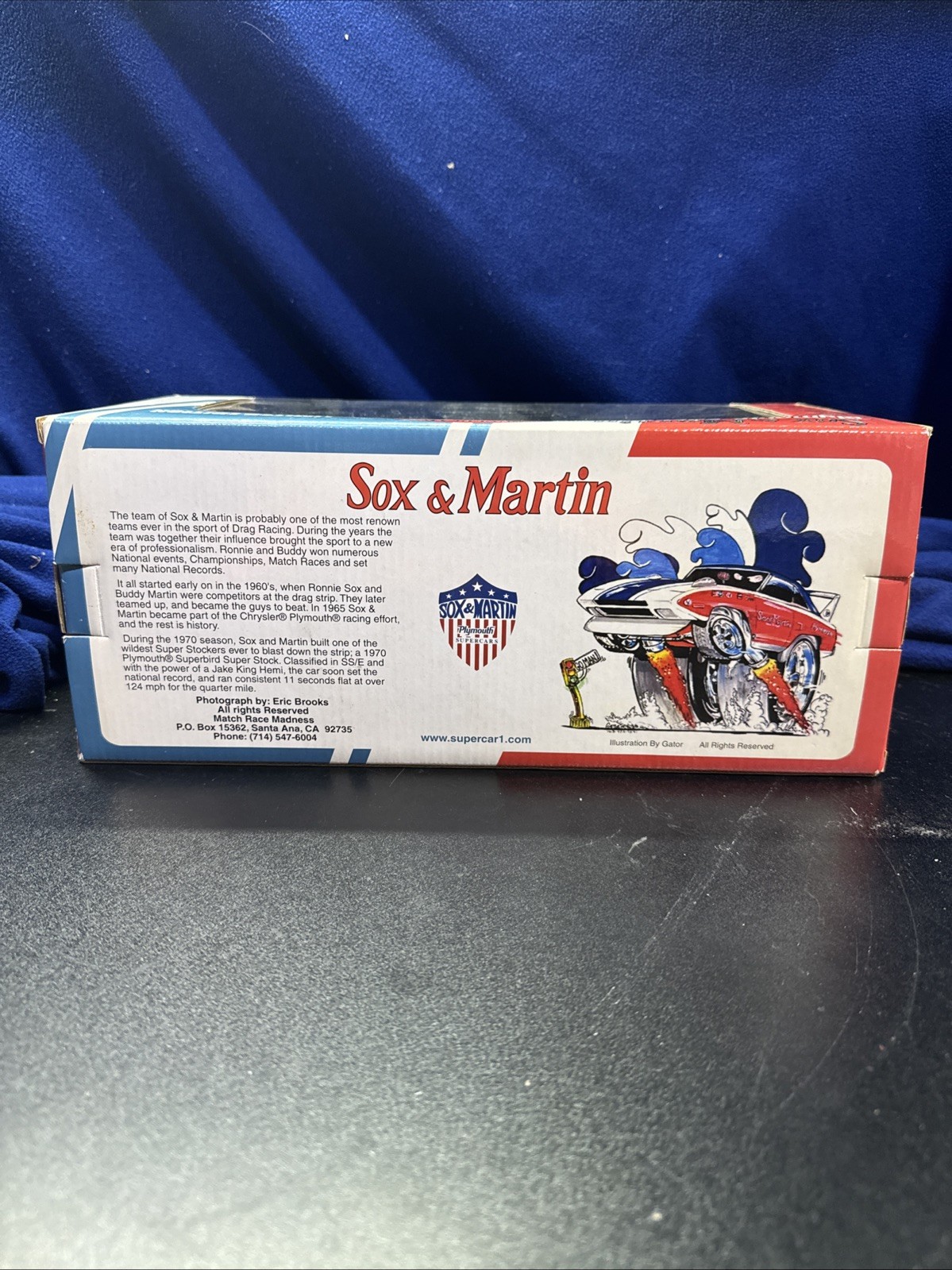1:18 SCALE 1970 PLYMOUTH SUPERBIRD SOX & MARTIN LIMITED , ERTL SUPERCAR COLLECTA
