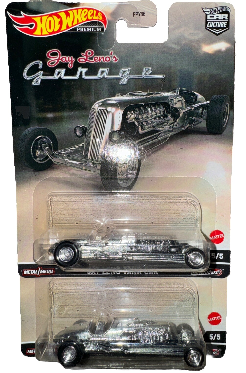 Lot Of 2 Hot Wheels Exotic Jay Leno Tank Car Real Ridders Metal Chassis Body New