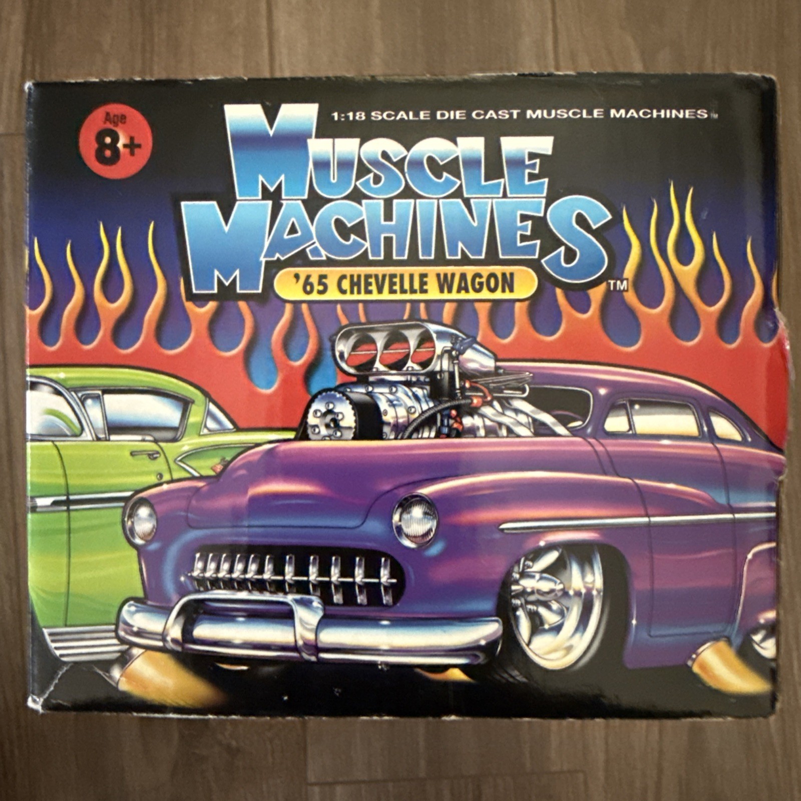 Vintage 1/18 Muscle Machine “1965 CHEVY CHEVELLE WAGON” Silver Metallic