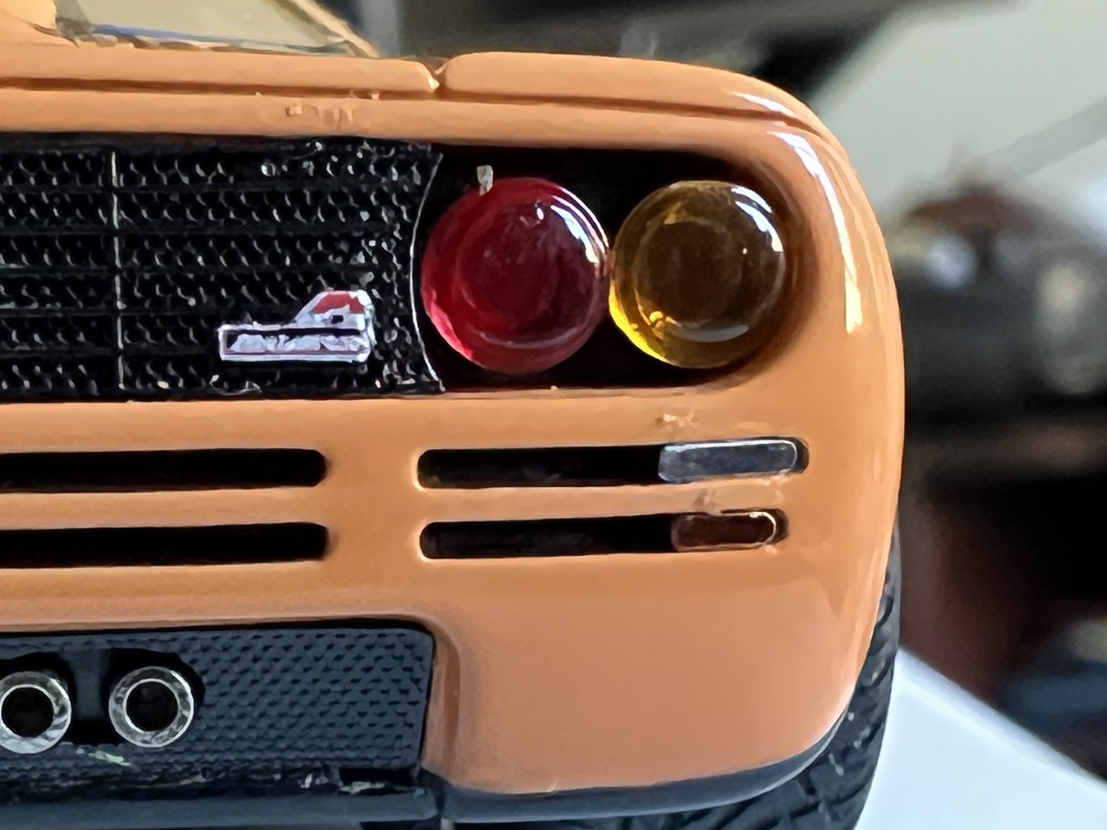 TSM 1:43 McLaren F1 High Mirrors Papaya Orange Diecast Model (TSM134326) RARE