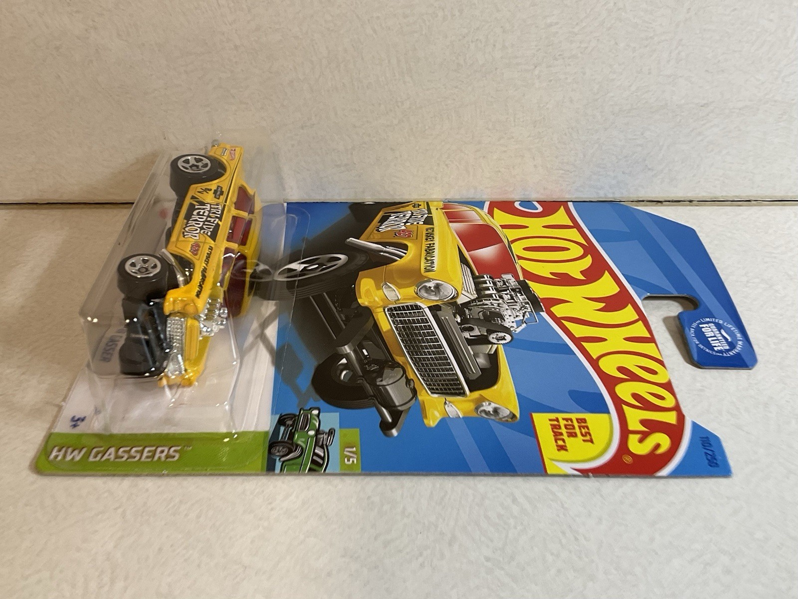 2023 Hot Wheels ‘55 Chevy Bel Air Gasser (110/250) YELLOW — HW Gassers #1/5