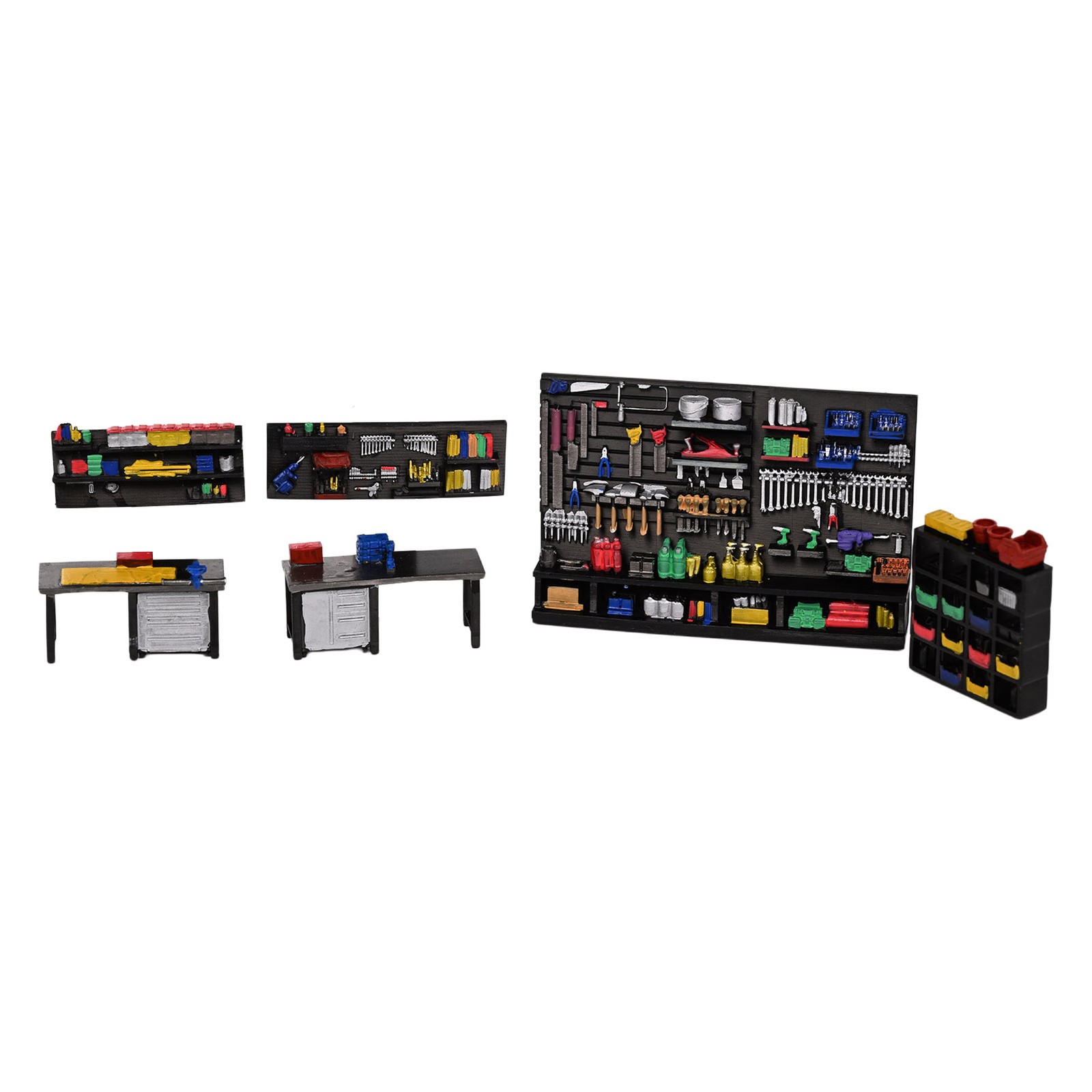 US Diorama 1/64 Car Garage Model Repair Workshop Tuning Scene Tools Accessories