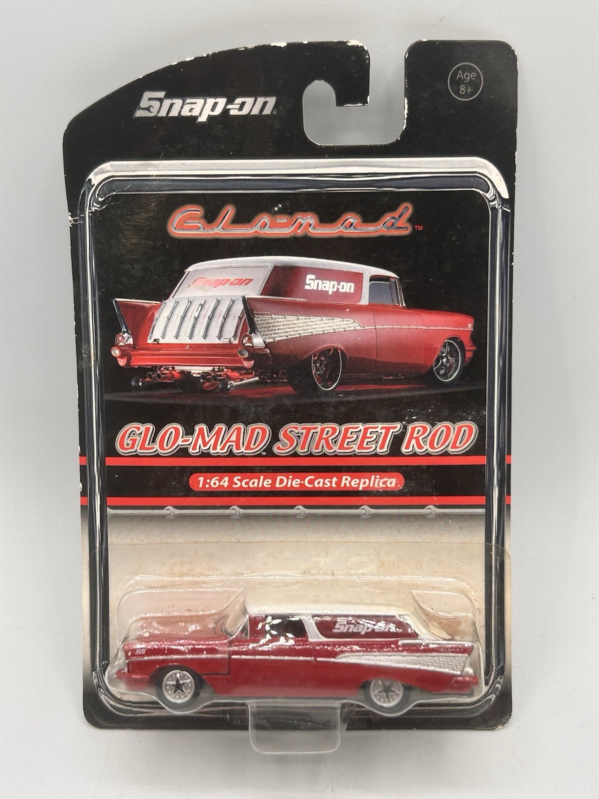 Snap-On 1957 Chevy Nomad Station Wagon 1:64 Scale 2008 Glo-Mad Street Rod New
