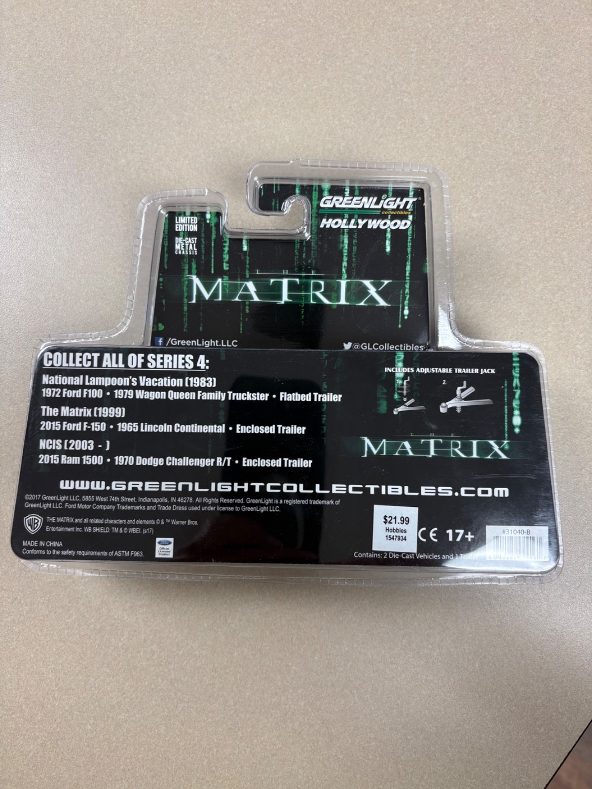 Greenlight 1/64 Hollywood Hitch & tow MATRIX nip