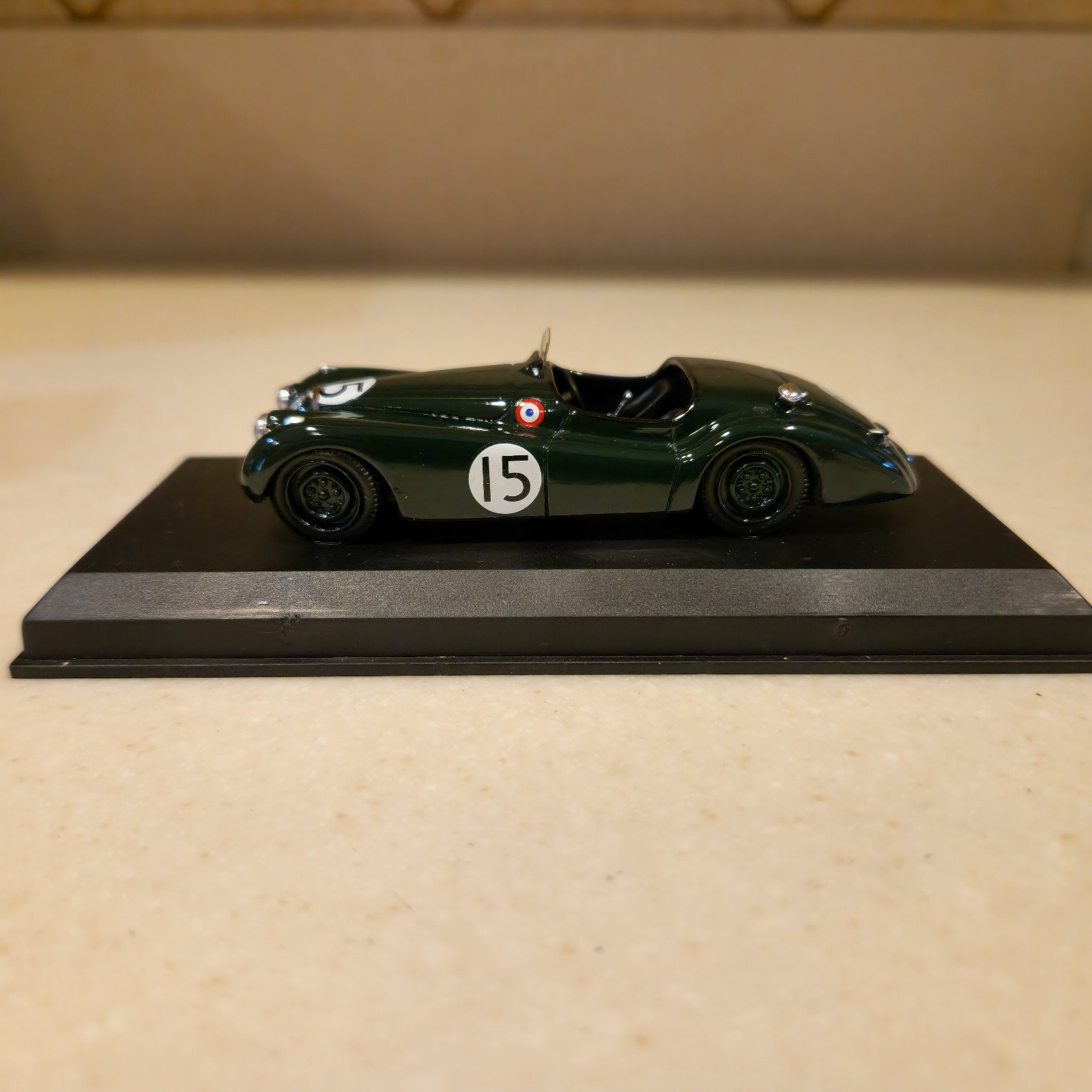 1:43 Top Model Collection 1950 Jaguar XK 120, Le Mans 1950 #15 BRG