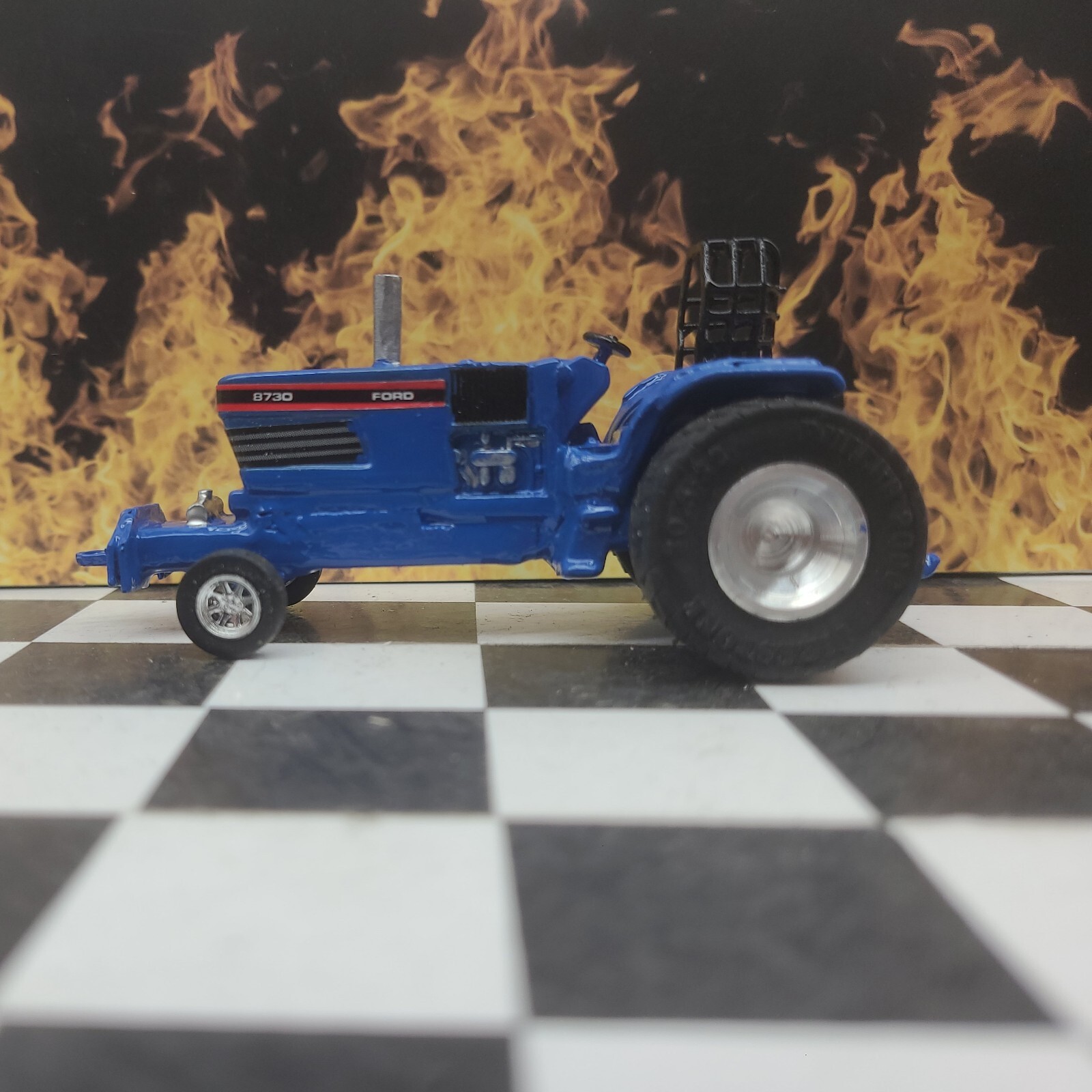 Custom Built FORD 8730 1:64 TRACTOR Pro Stock PULLER HOT ROD PULLING pull ERTL