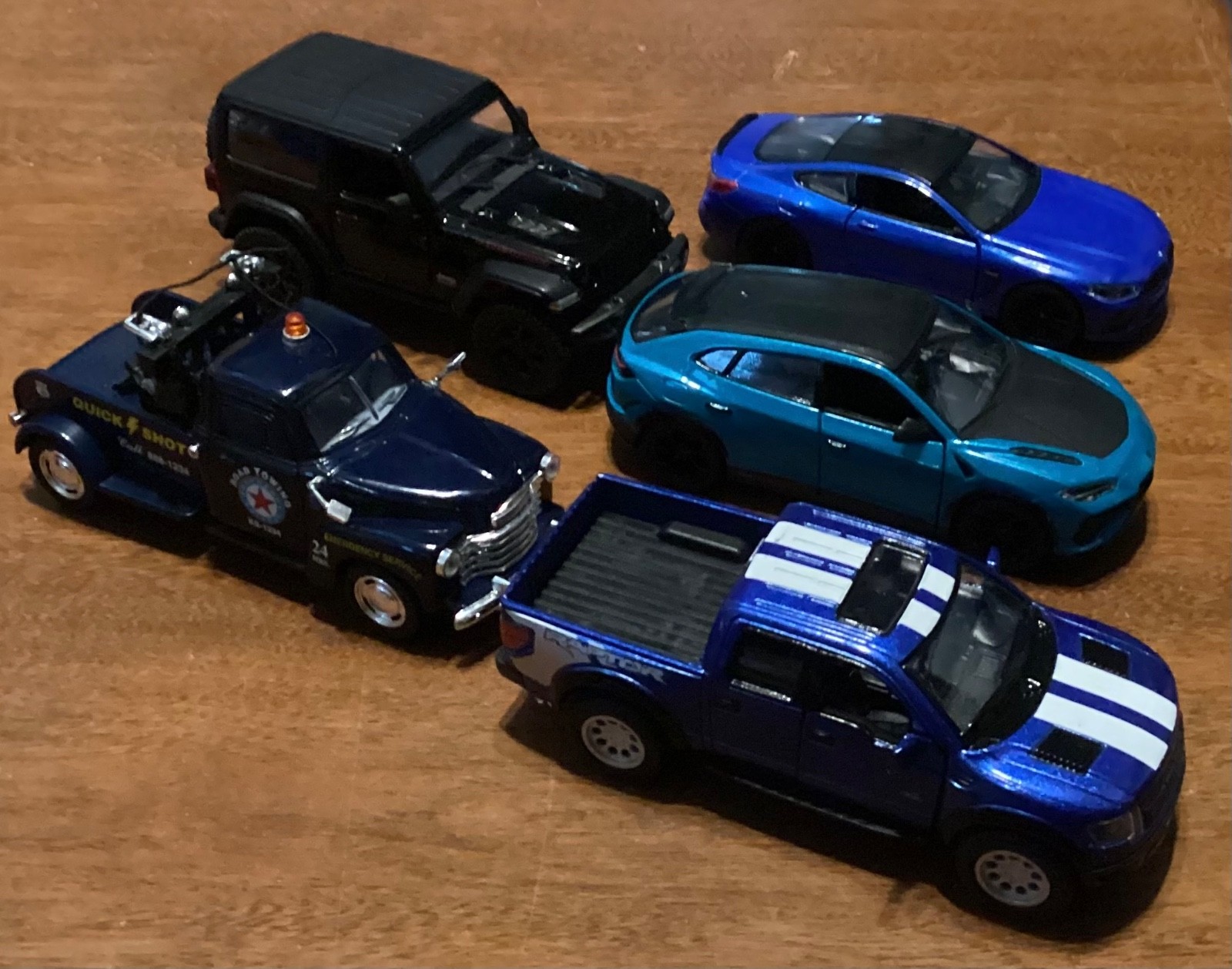 Kinsmart Diecast Lot Of 5 Vehicles Openable Doors, Pull Back Action~ 1:34 – 1/46