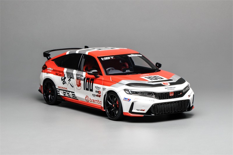 MH 1/18 Honda Civic Type R FL5 Idemitsu Limited 499 Diecast Model Car Blue/Red