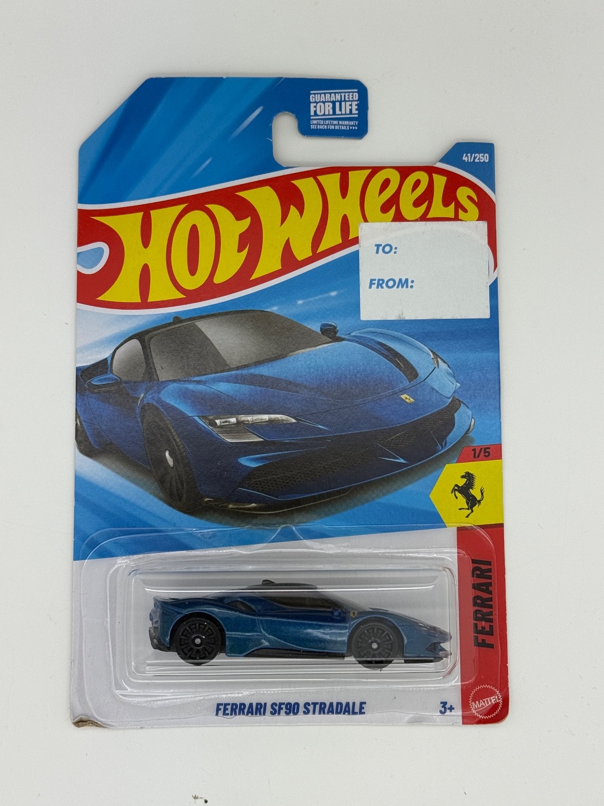 Hot Wheels Ferrari SF90 Stradale Blue – 1:64 Ferrari #41/250