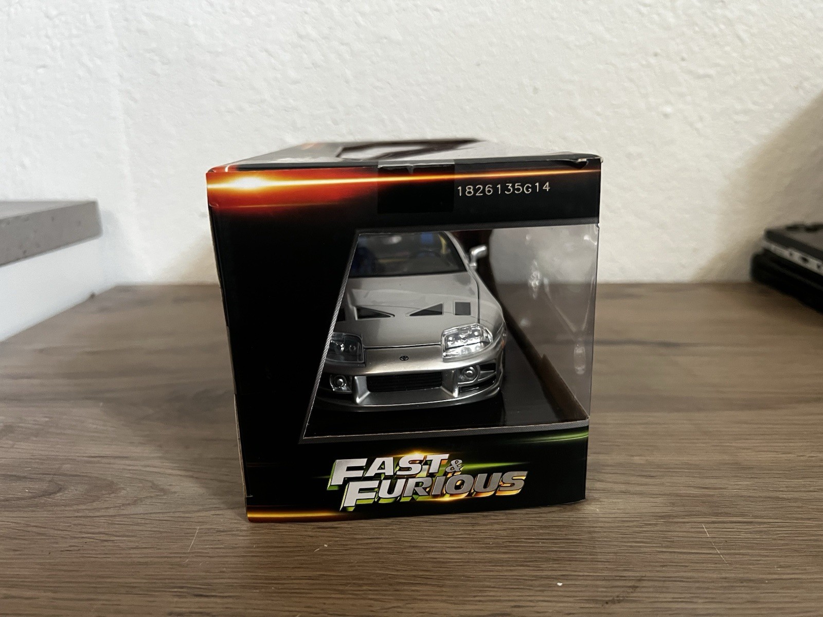 Jada Fast & Furious 1:24 1995 Toyota Supra Diecast Silver/Green Unopened