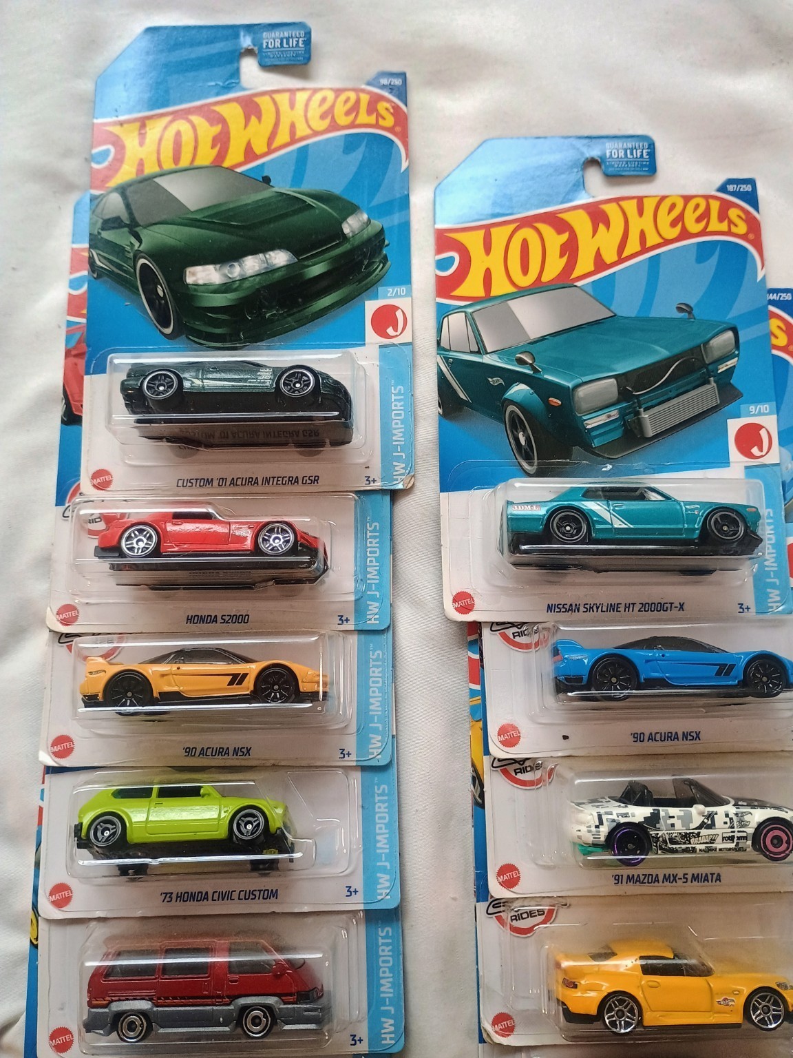 Hot Wheels HW J-Imports Lot of 11 Acura Integra NSX Skyline S2000 Miata
