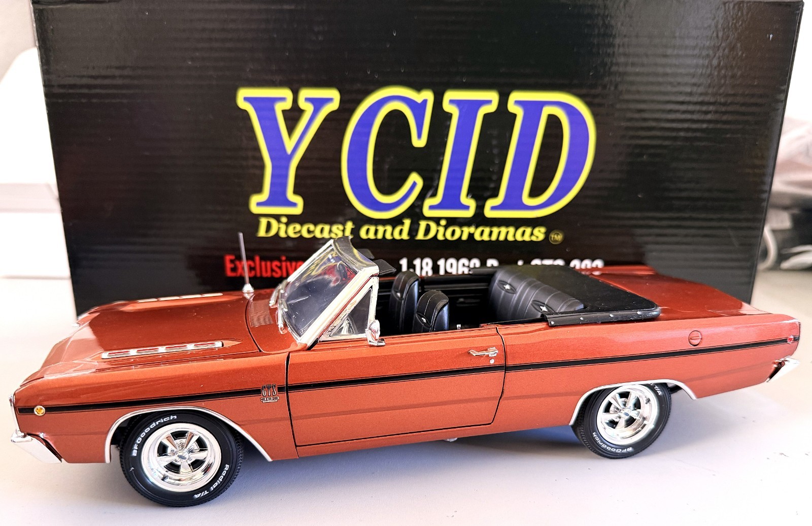 1/18 scale, YCID, 1968 Dodge Dart GSS 383, 1 of 60 Convertibles