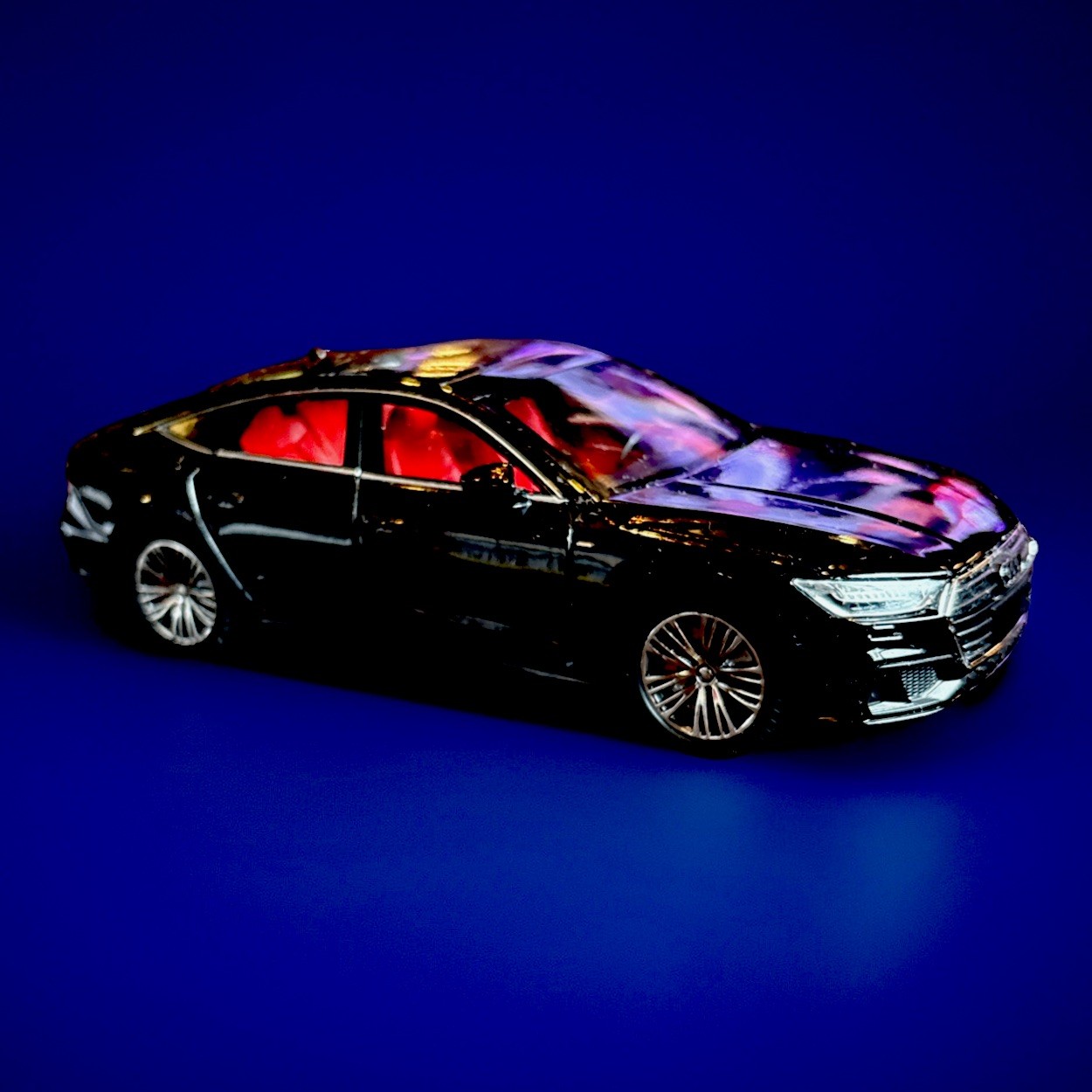 1/24 scale Die Cast Audi Luxury Sedan With Pullback Action, Lights And Sound