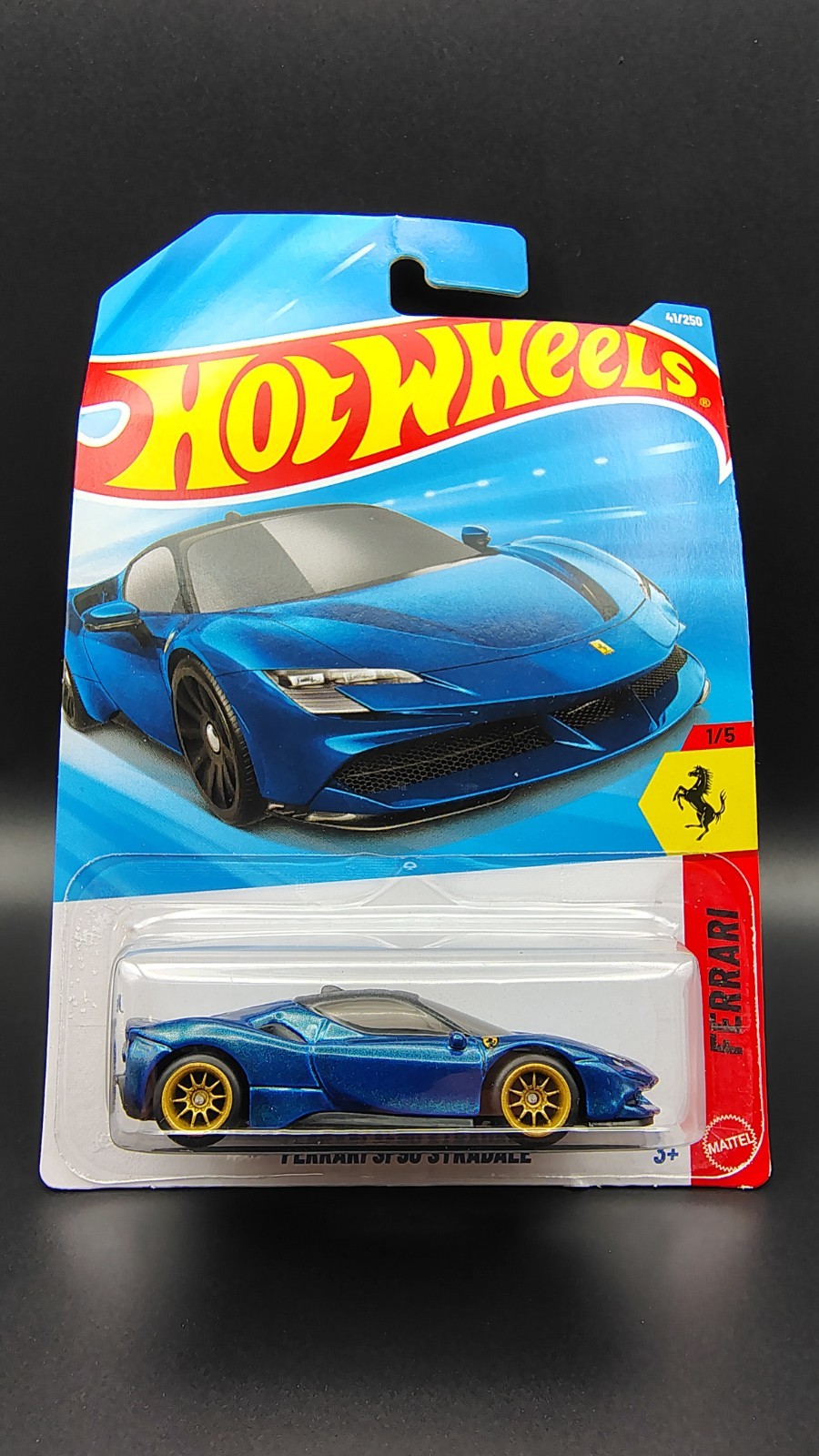 Hot Wheels Wheel Swap Ferrari Sf90 Stradale (Blue) 10SPG Wheels NoScalpCustoms