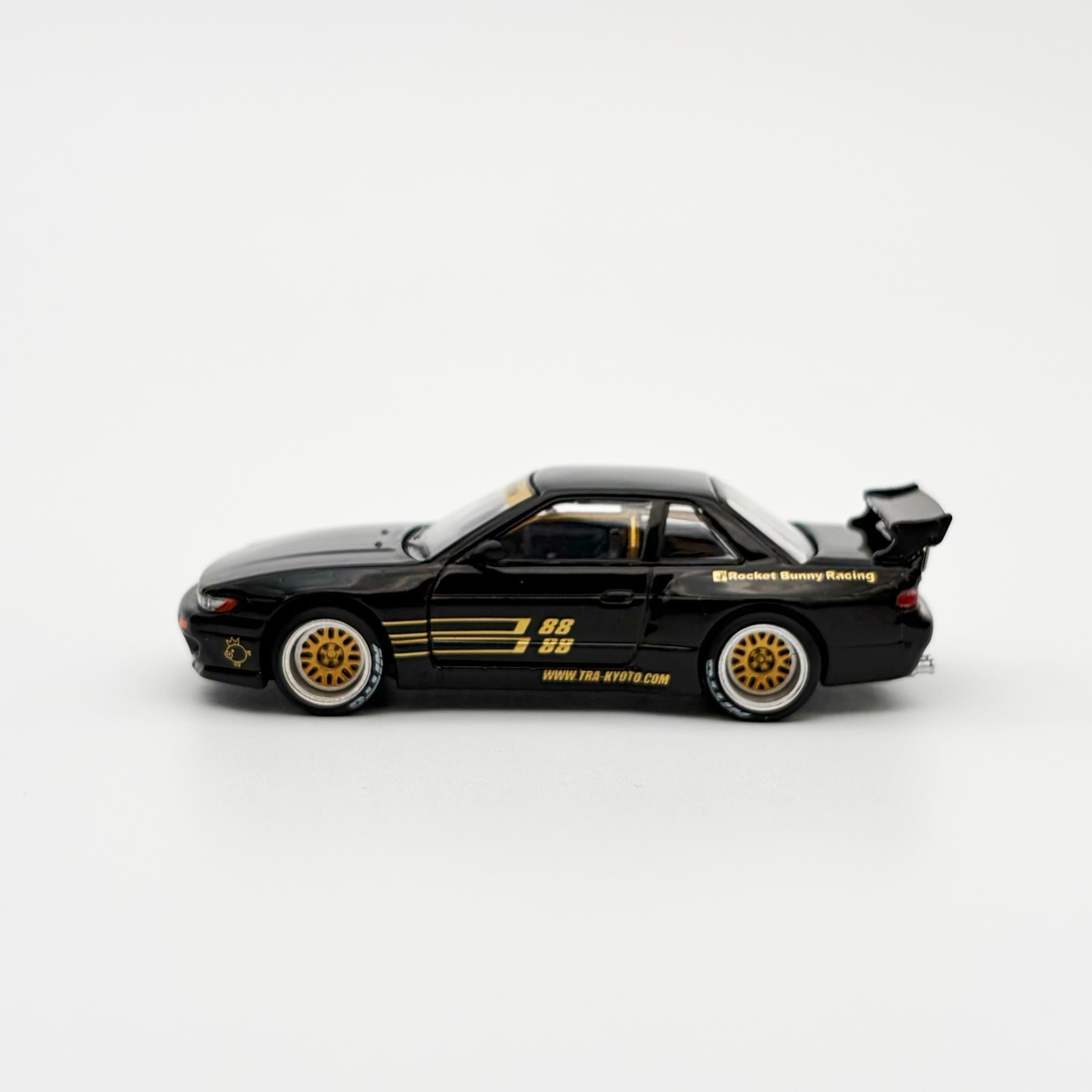 Pop Race 1:64 Nissan Pandem S13 Silvia Black Gold #289